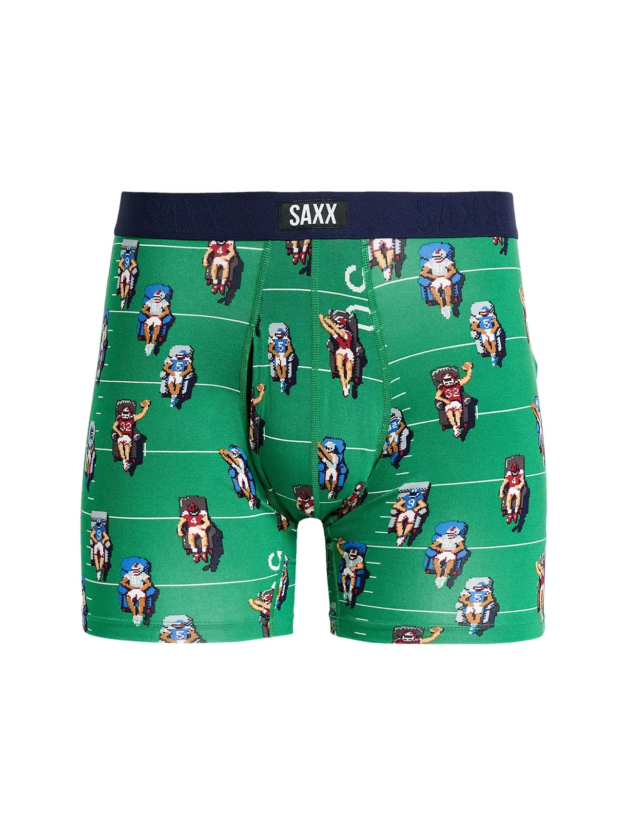 Боксеры-брифы с ширинкой сверхмягкие Vibe Xtra Soft Comfort Boxer Briefs Fly Saxx Underwear — изображение 1 из 3, зеленый
