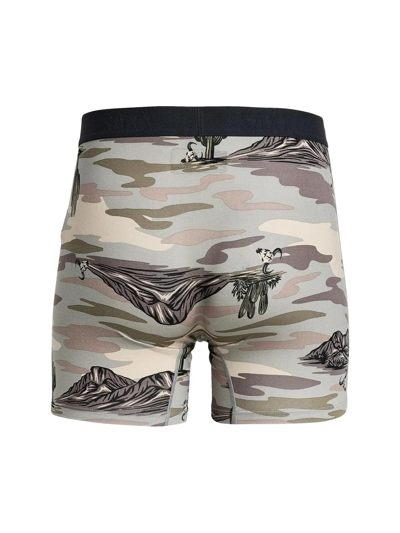 Боксеры-брифы с ширинкой сверхмягкие Vibe Xtra Soft Comfort Boxer Briefs Fly Saxx Underwear — изображение 2 из 3, серый