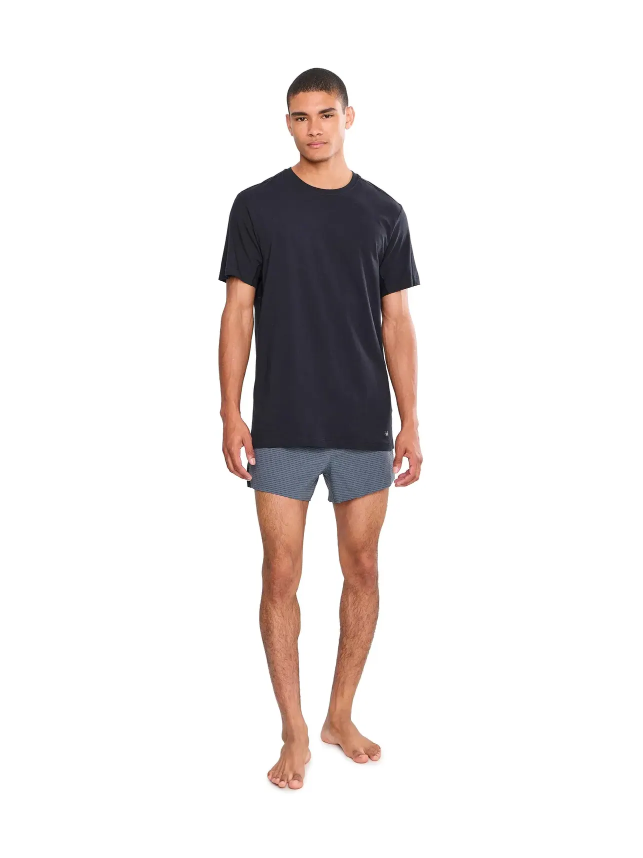 Футболка с круглым вырезом из хлопка Droptemp Dry, 2 шт. Droptemp Dry Cotton Crew Neck 2-Pack Saxx Underwear, черный