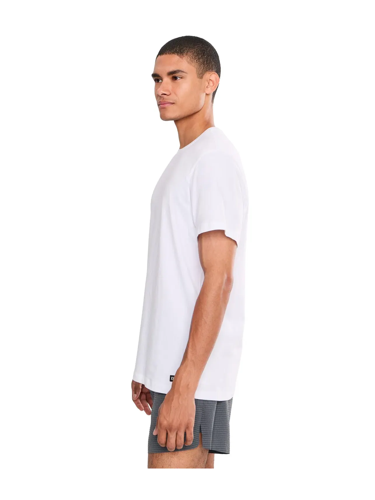 Футболка с круглым вырезом из хлопка Droptemp Dry, 2 шт. Droptemp Dry Cotton Crew Neck 2-Pack Saxx Underwear, белый