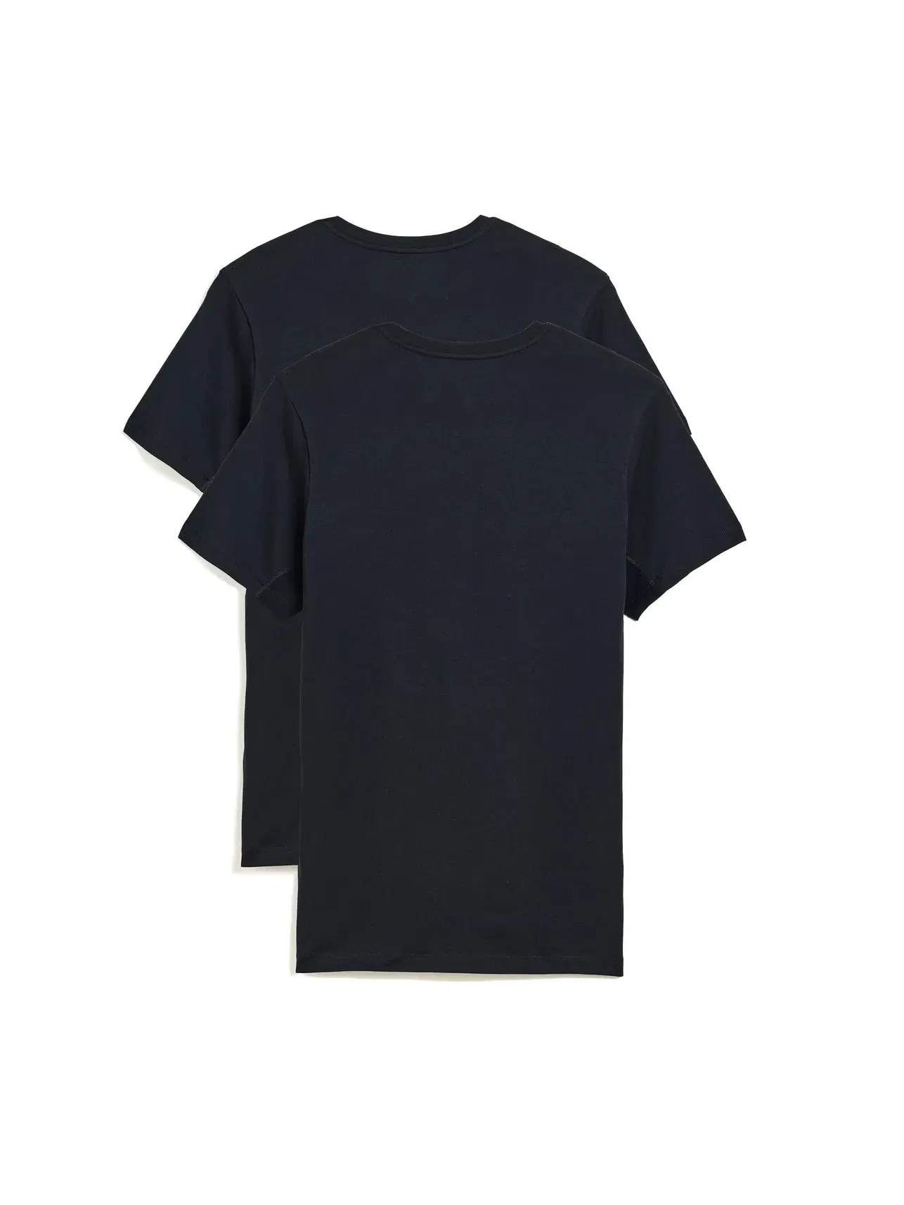 Футболка с V-образным вырезом из хлопка Droptemp Dry, 2 шт. Droptemp Dry Cotton V-Neck 2-Pack Saxx Underwear, черный