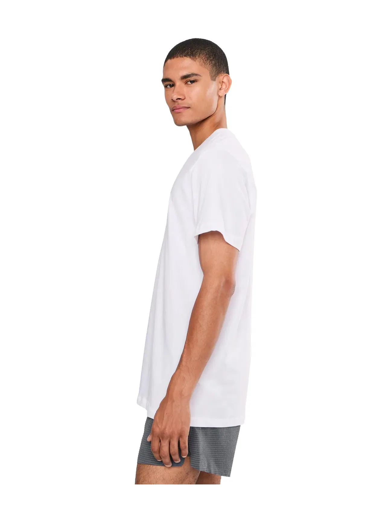 Футболка с V-образным вырезом из хлопка Droptemp Dry, 2 шт. Droptemp Dry Cotton V-Neck 2-Pack Saxx Underwear, белый