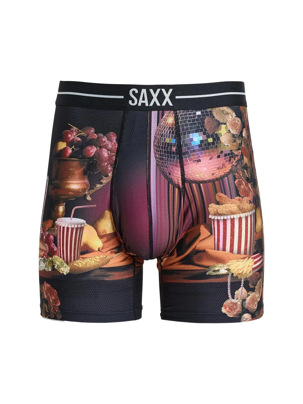 Боксеры-брифы дышащие из сетки Volt Breathable Mesh Boxer Briefs Saxx Underwear — изображение 1 из 3, коричневый