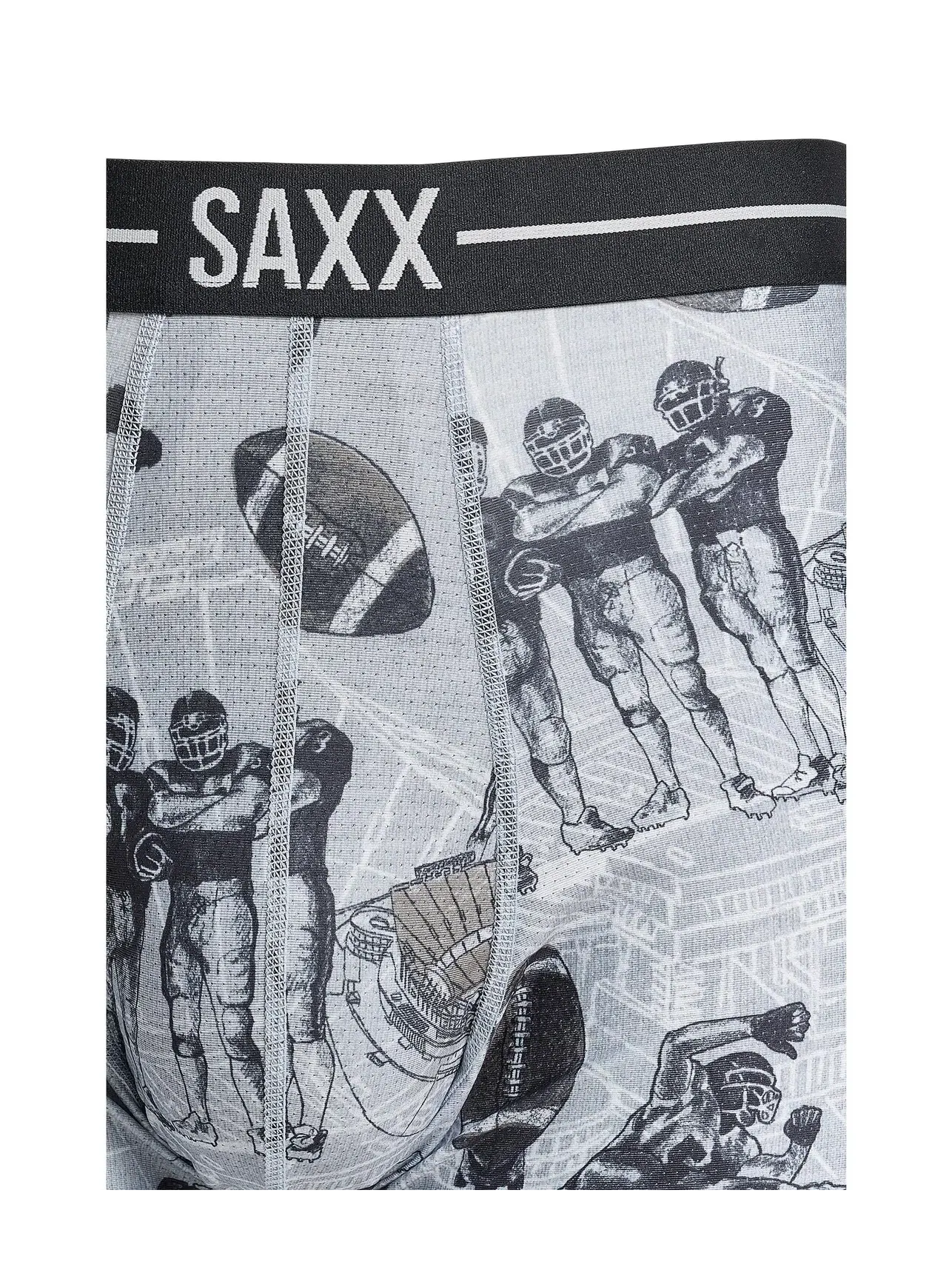 Боксеры-брифы дышащие из сетки Volt Breathable Mesh Boxer Briefs Saxx Underwear — изображение 3 из 3, серый
