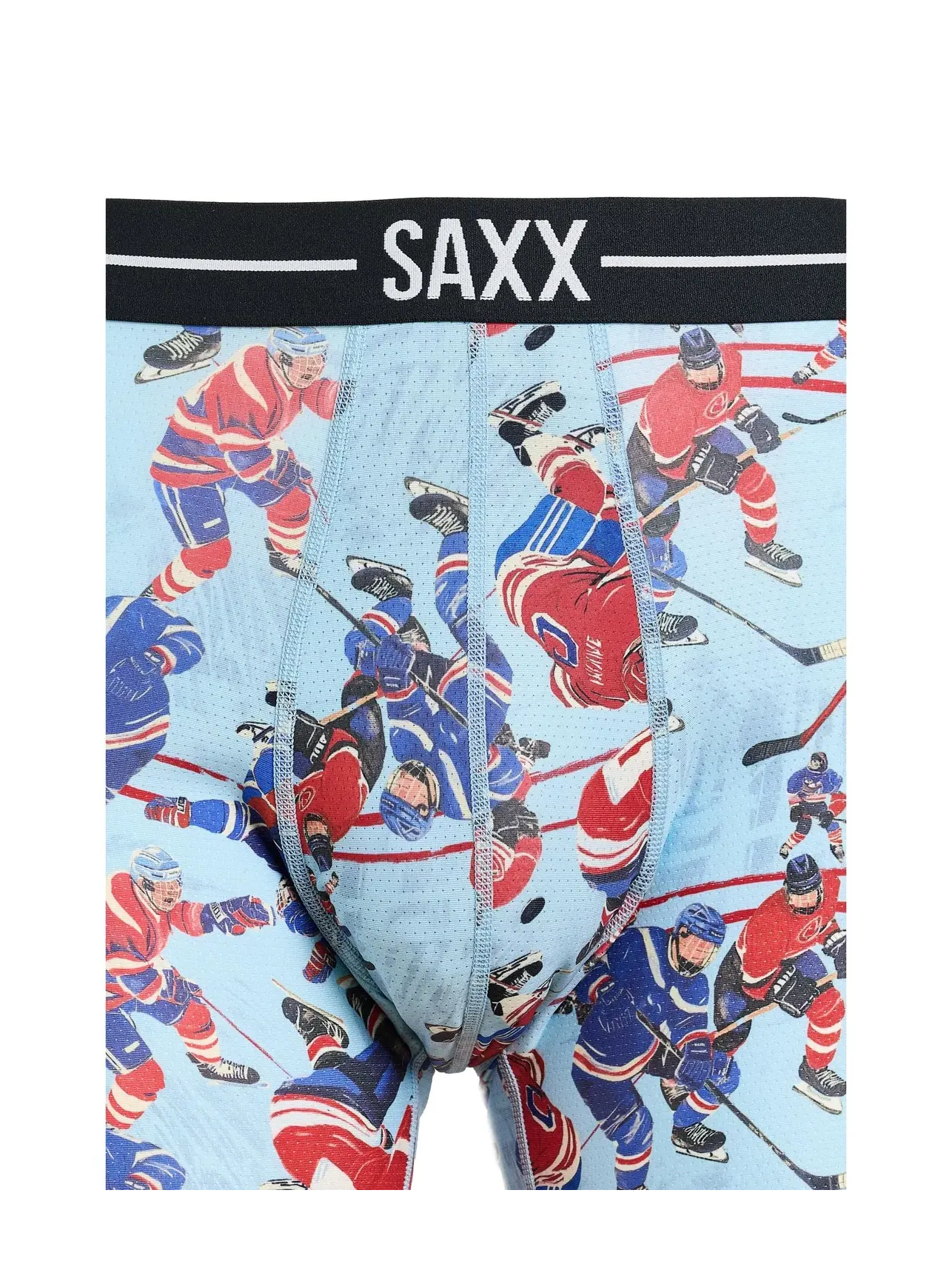 Боксеры-брифы дышащие из сетки Volt Breathable Mesh Boxer Briefs Saxx Underwear — изображение 3 из 3, синий