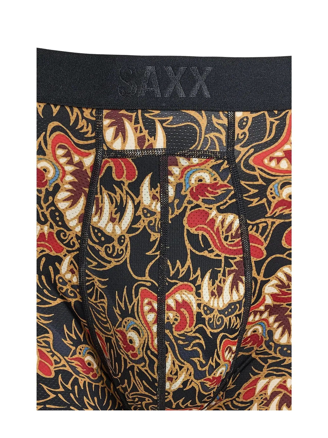 Боксеры-брифы с легкой компрессией Smooth Flex Light Compression Boxer Briefs Saxx Underwear — изображение 3 из 3, черный