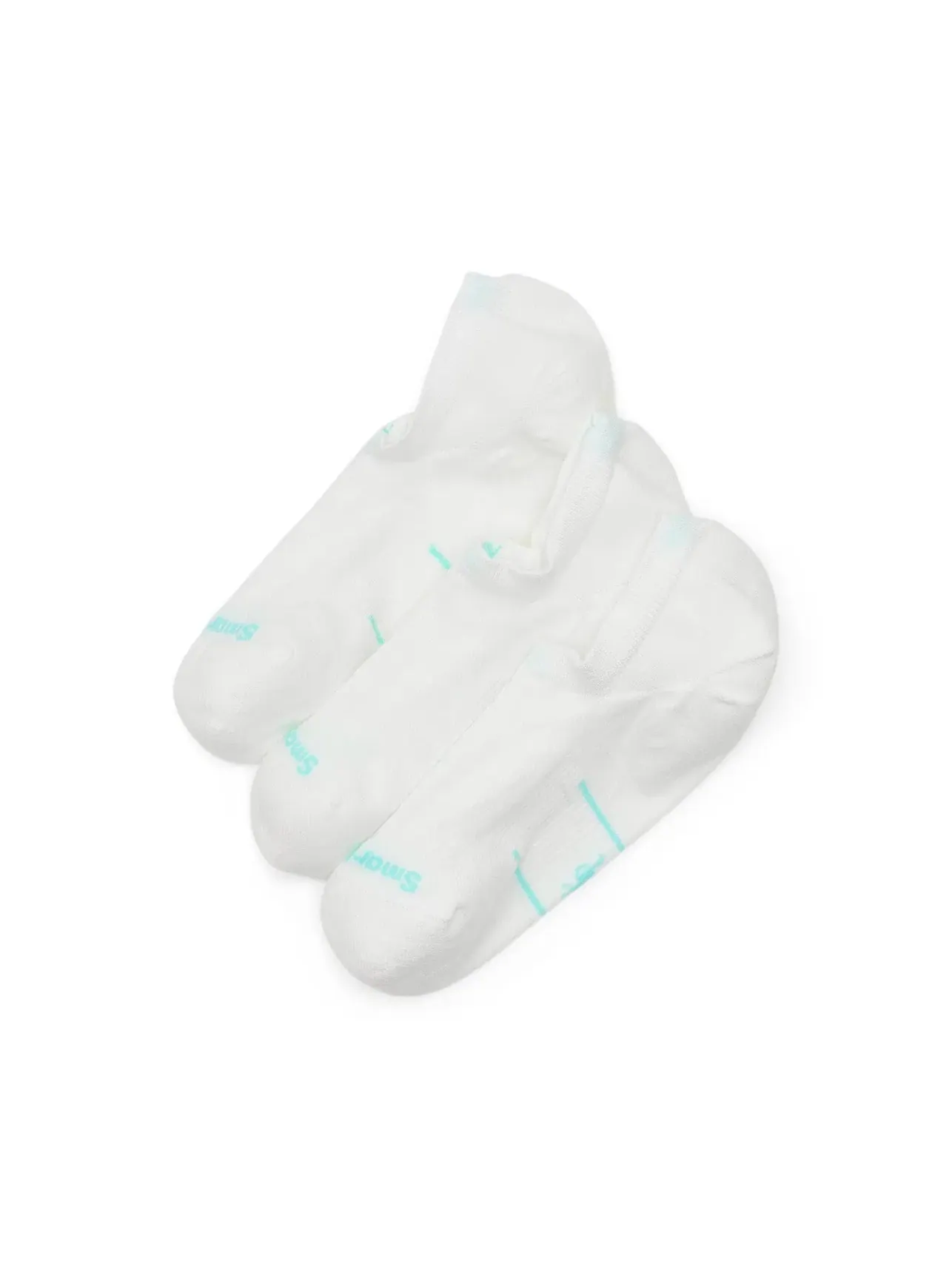 Набор из 3 носков Run Zero Cushion No Show Socks. Smartwool — изображение 1 из 2, белый