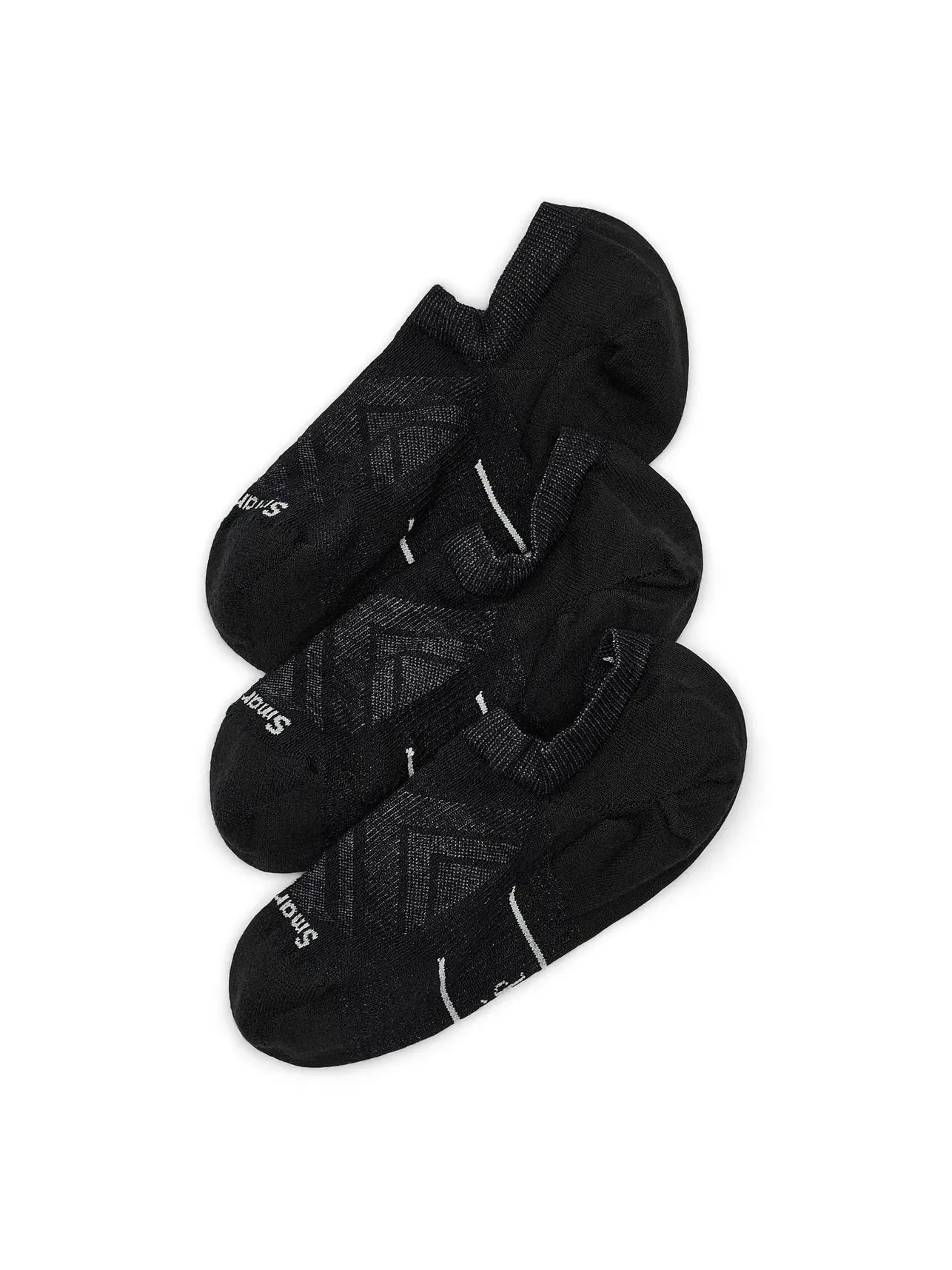 Набор из 3 носков Run Zero Cushion No Show Socks. Smartwool — изображение 1 из 2, черный