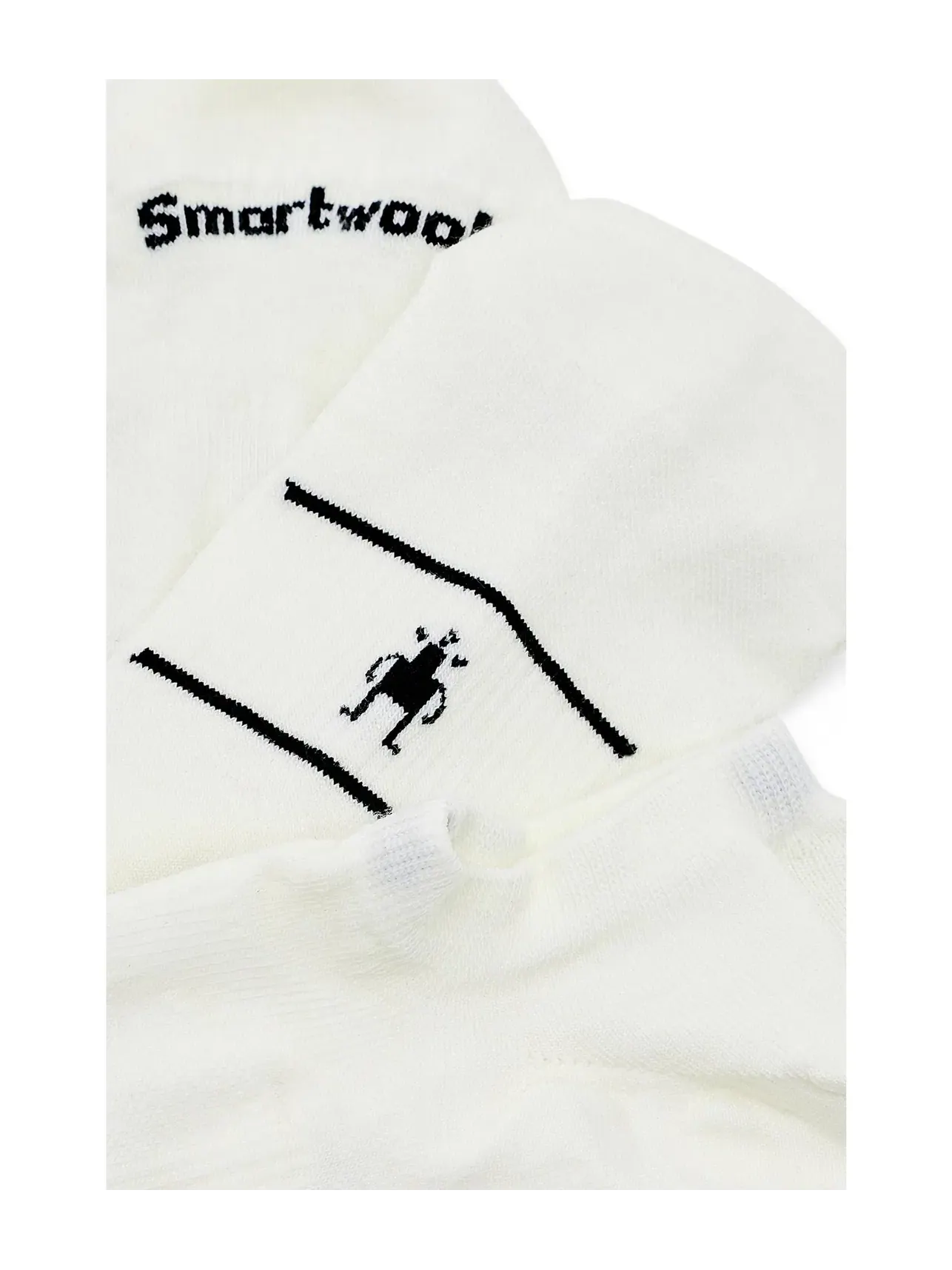 Набор из 3 носков Run Zero Cushion No Show Socks. Smartwool — изображение 2 из 2, белый