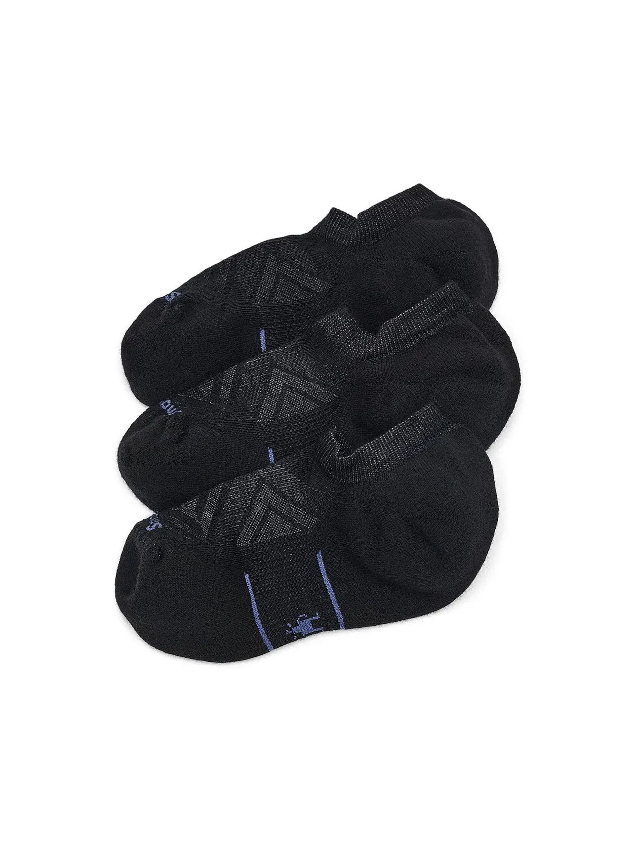 Набор из 3 носков Run Targeted Cushion No Show Socks. Smartwool — изображение 1 из 2, черный