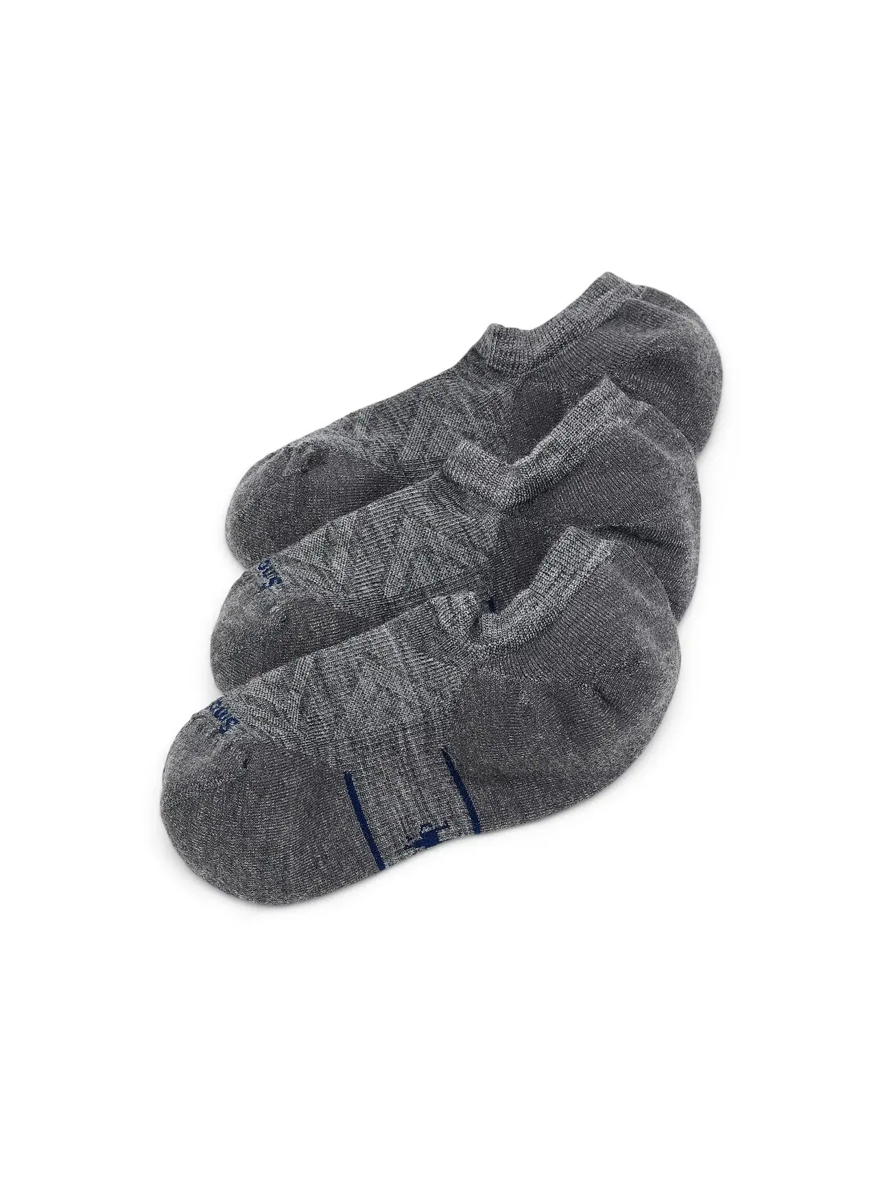 Набор из 3 носков Run Targeted Cushion No Show Socks. Smartwool — изображение 1 из 2, серый