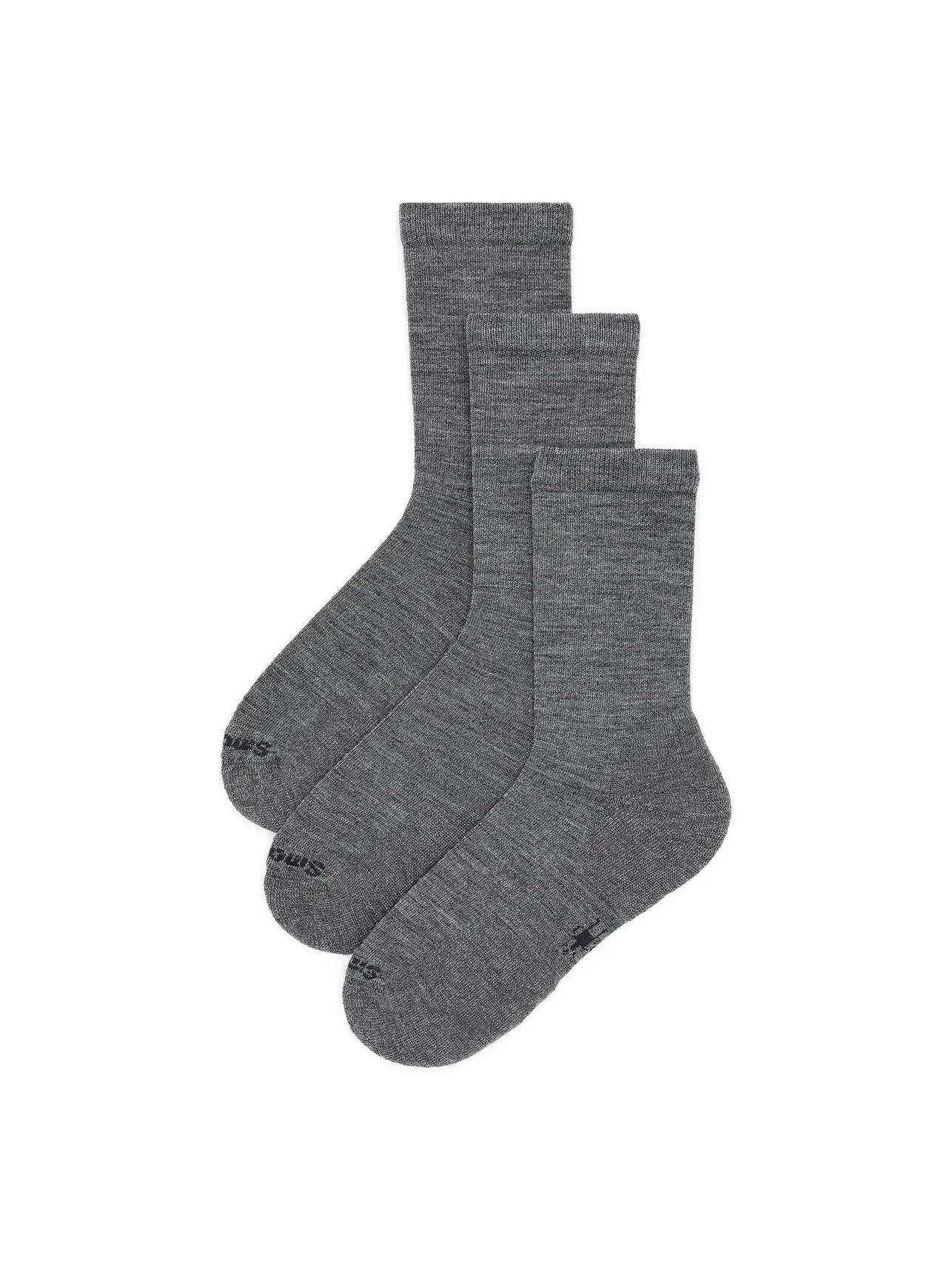 Набор из 3 пар носков Everyday Solid Rib Crew Socks. Smartwool — изображение 1 из 2, серый