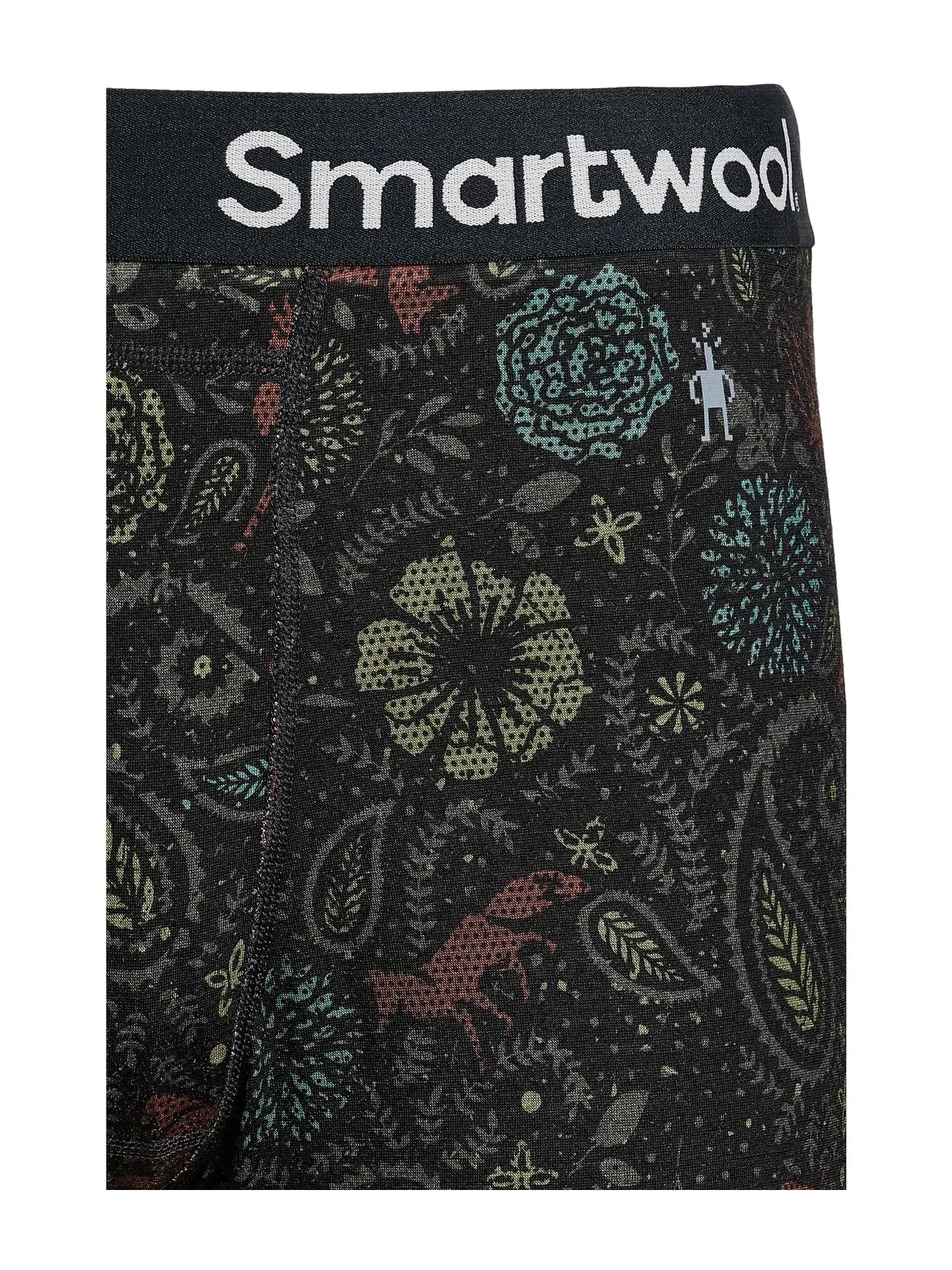 Боксеры-брифы с принтом из мериносовой шерсти Merino Print Boxer Brief Smartwool — изображение 3 из 3, черный