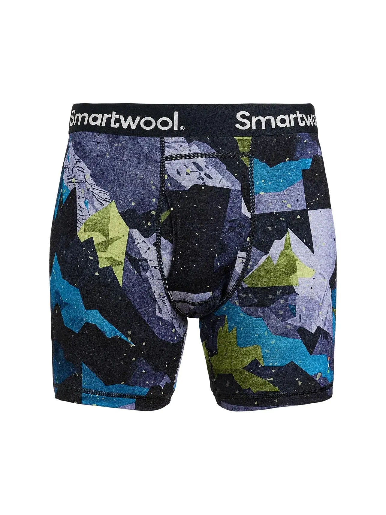 Боксеры-брифы с принтом из мериносовой шерсти Merino Print Boxer Brief Smartwool — изображение 1 из 3, синий