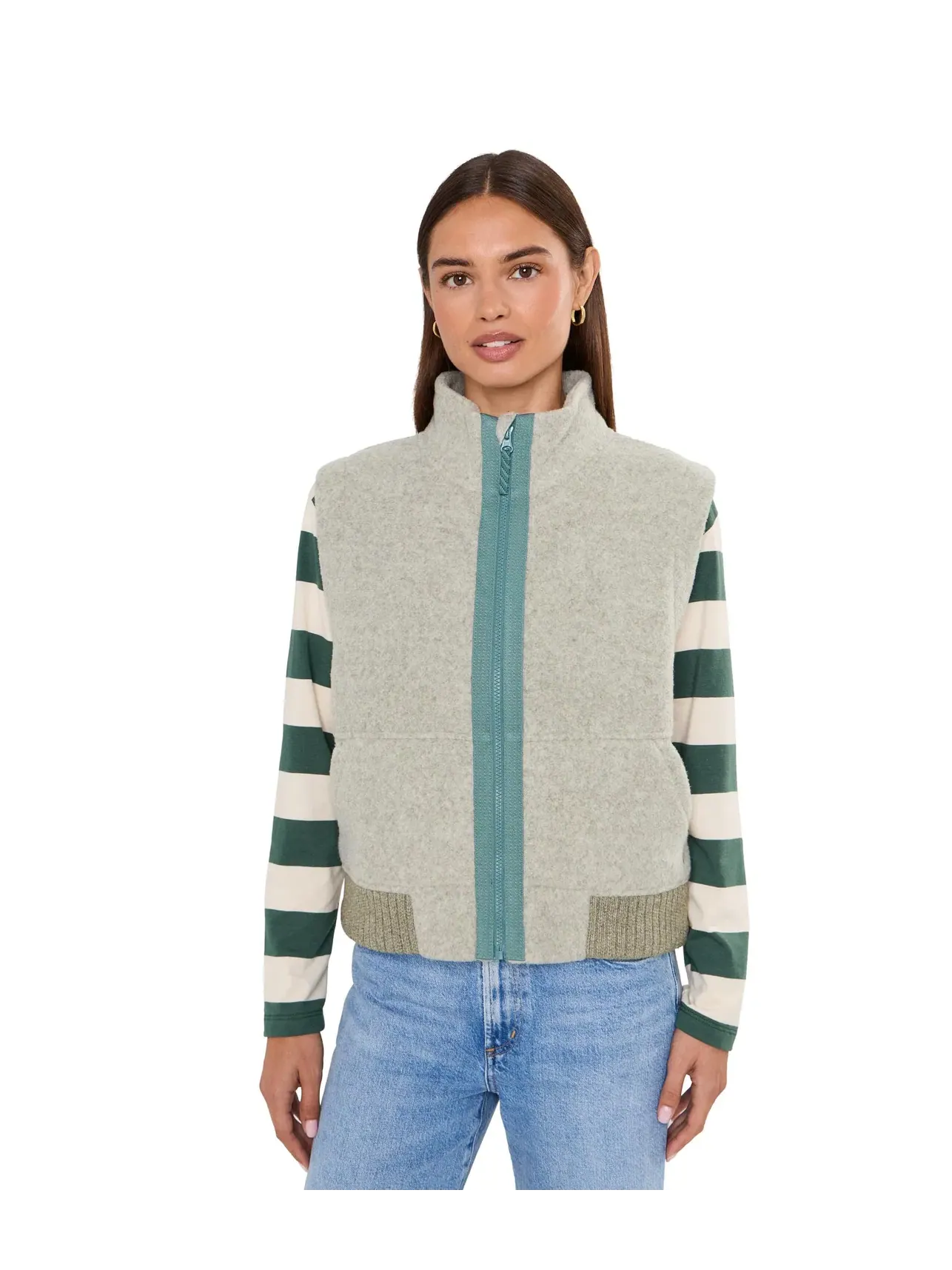 Флисовый жилет Second Cut Fleece Vest Smartwool — изображение 1 из 5, зеленый