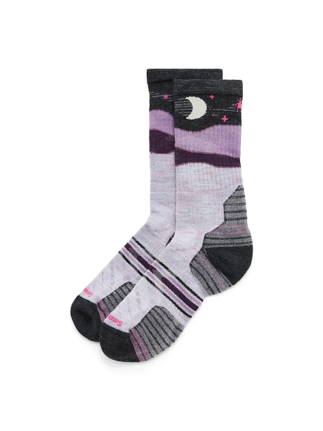 Носки Hike Targeted Cushion Lunar Trek Crew Socks Smartwool — изображение 1 из 2, фиолетовый