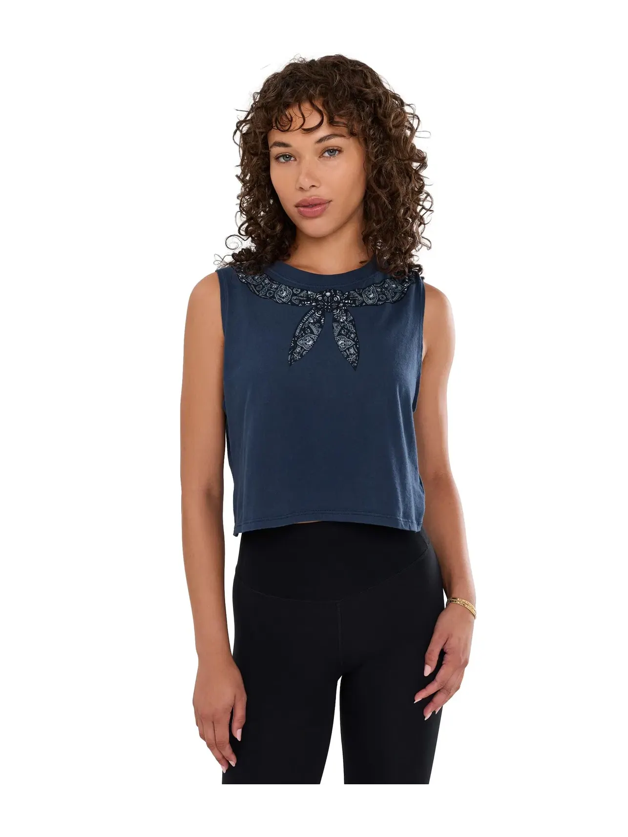 Топ-кроп Mandala Spirit Crop Tank Spiritual Gangster — изображение 1 из 5, синий
