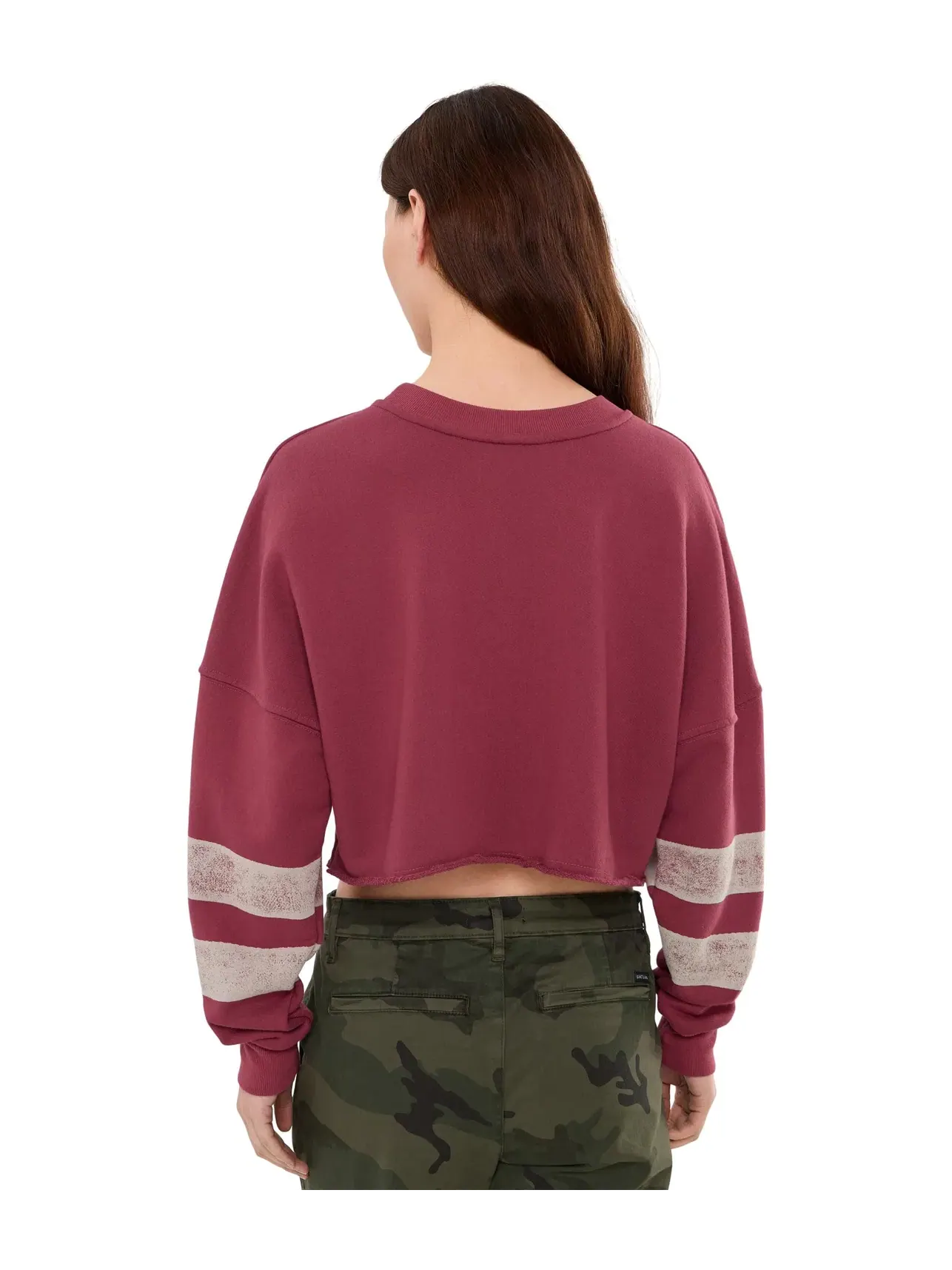 Свитшот 777 Drina Crop Crew Sweatshirt Spiritual Gangster — изображение 4 из 5, махагони