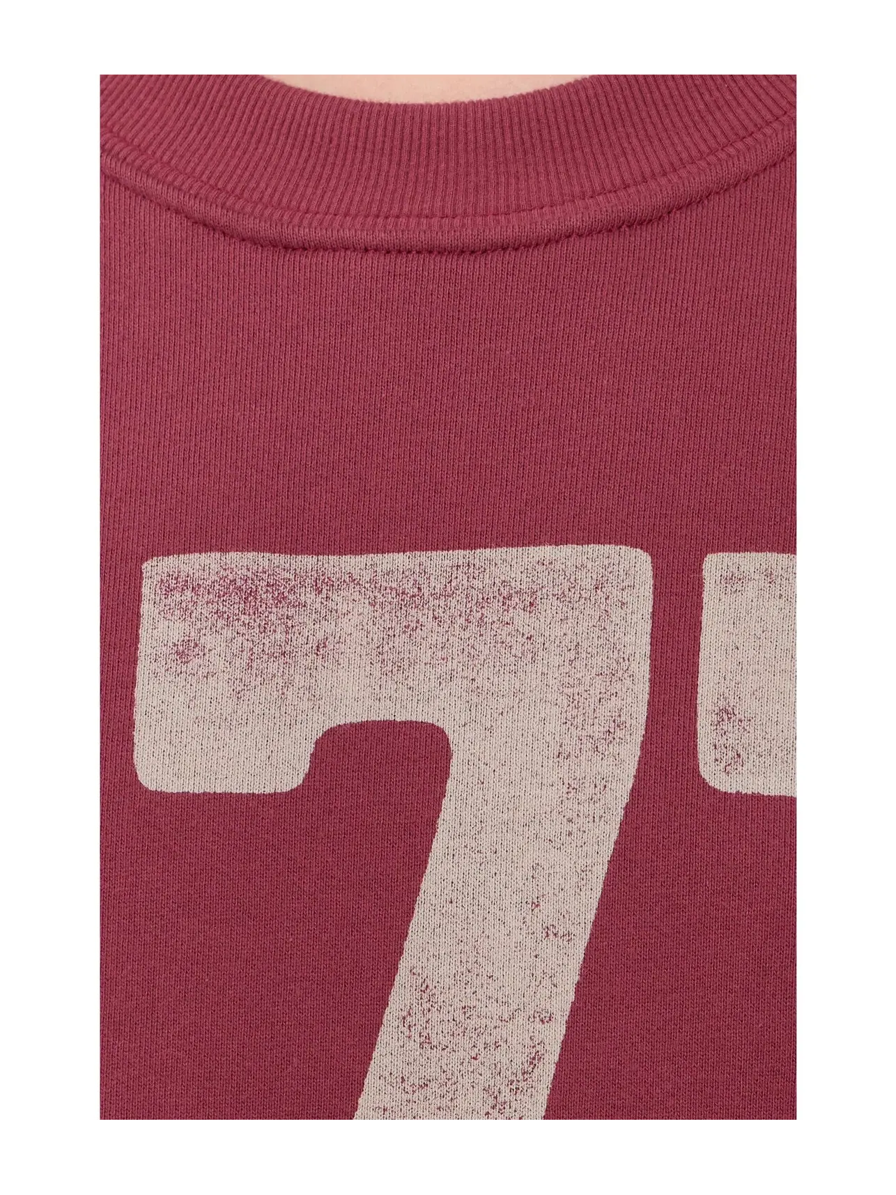 Свитшот 777 Drina Crop Crew Sweatshirt Spiritual Gangster — изображение 5 из 5, махагони