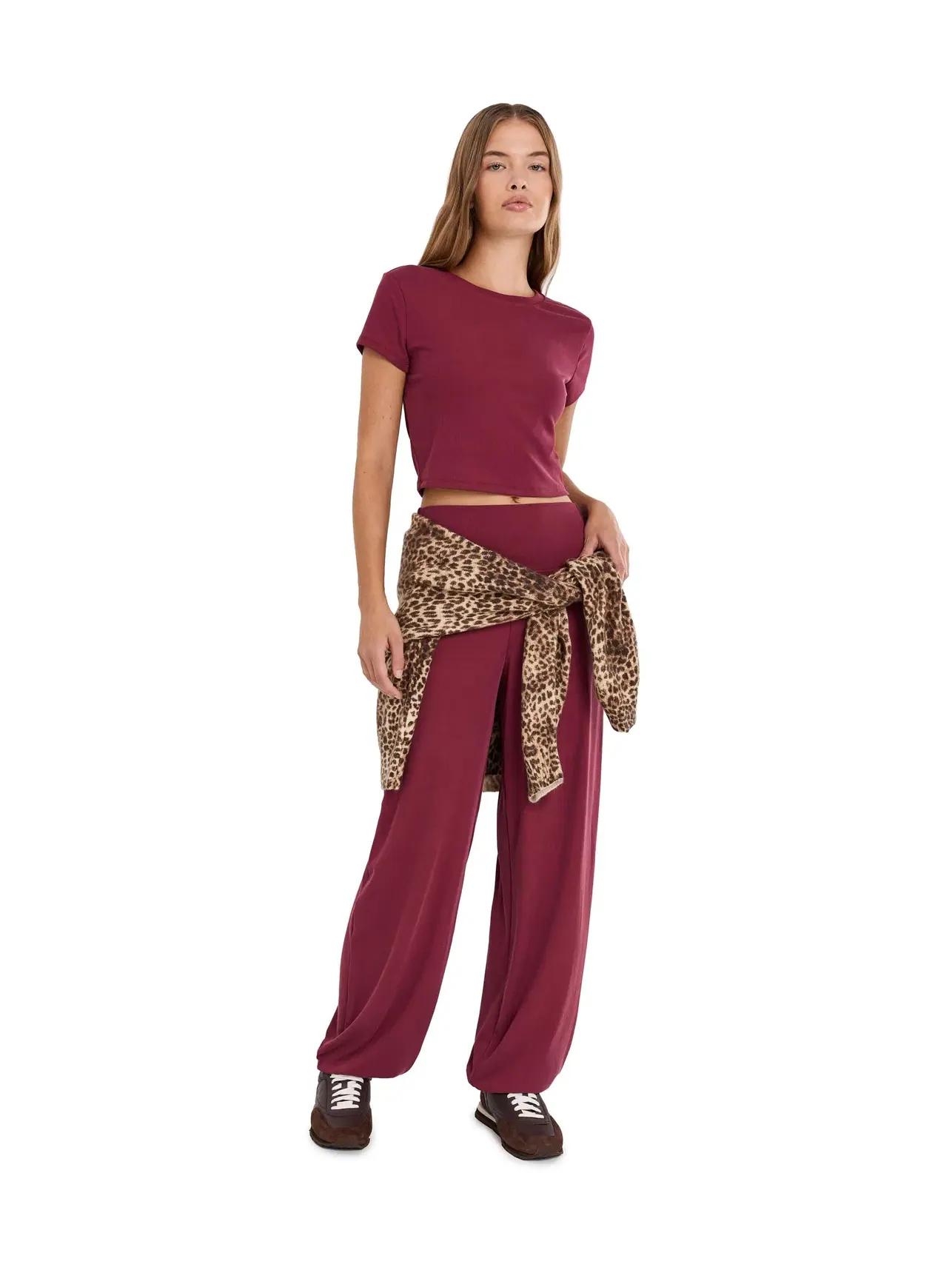 Джоггеры Zen Rib Karma Joggers Pants Spiritual Gangster — изображение 2 из 5, махагони