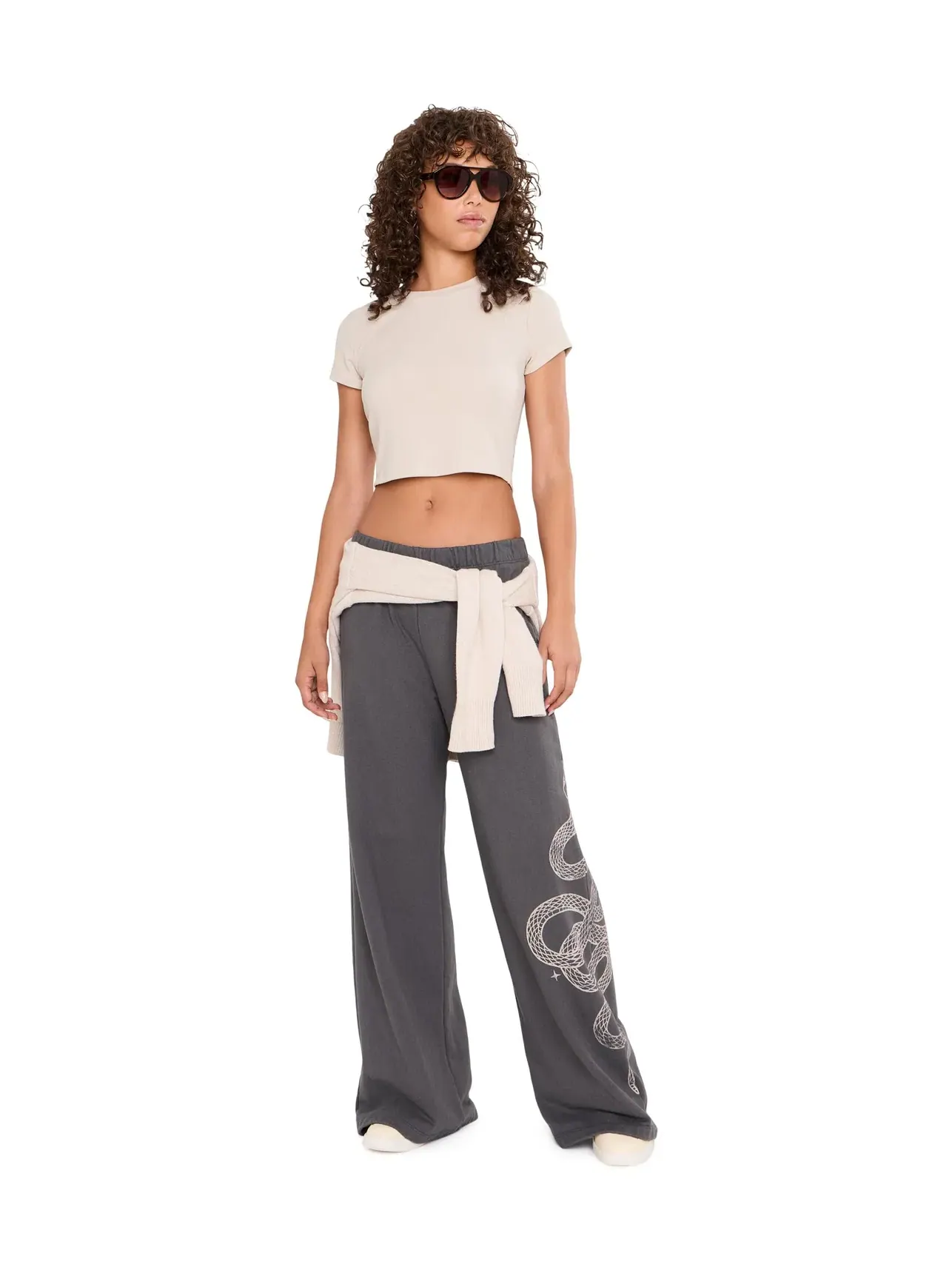 Спортивные брюки Snake Nicks Sweatpants Spiritual Gangster — изображение 2 из 5, винтажный черный