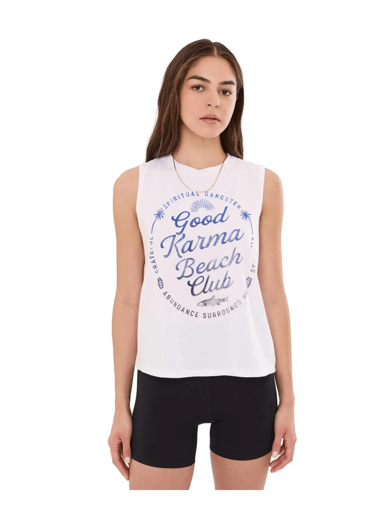 Топ-майка Beach Club Vibe Tank Spiritual Gangster — изображение 1 из 5, белый