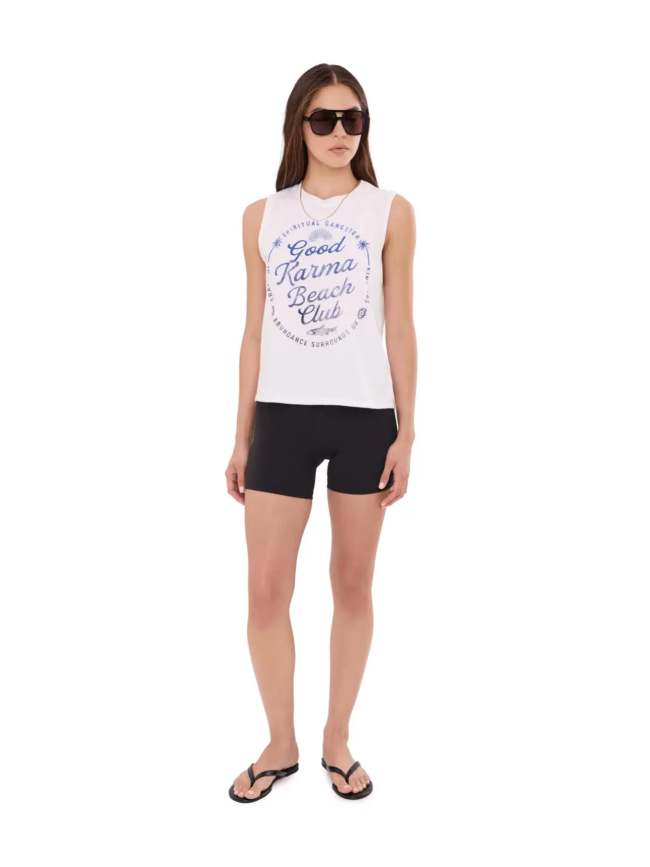 Топ-майка Beach Club Vibe Tank Spiritual Gangster — изображение 2 из 5, белый
