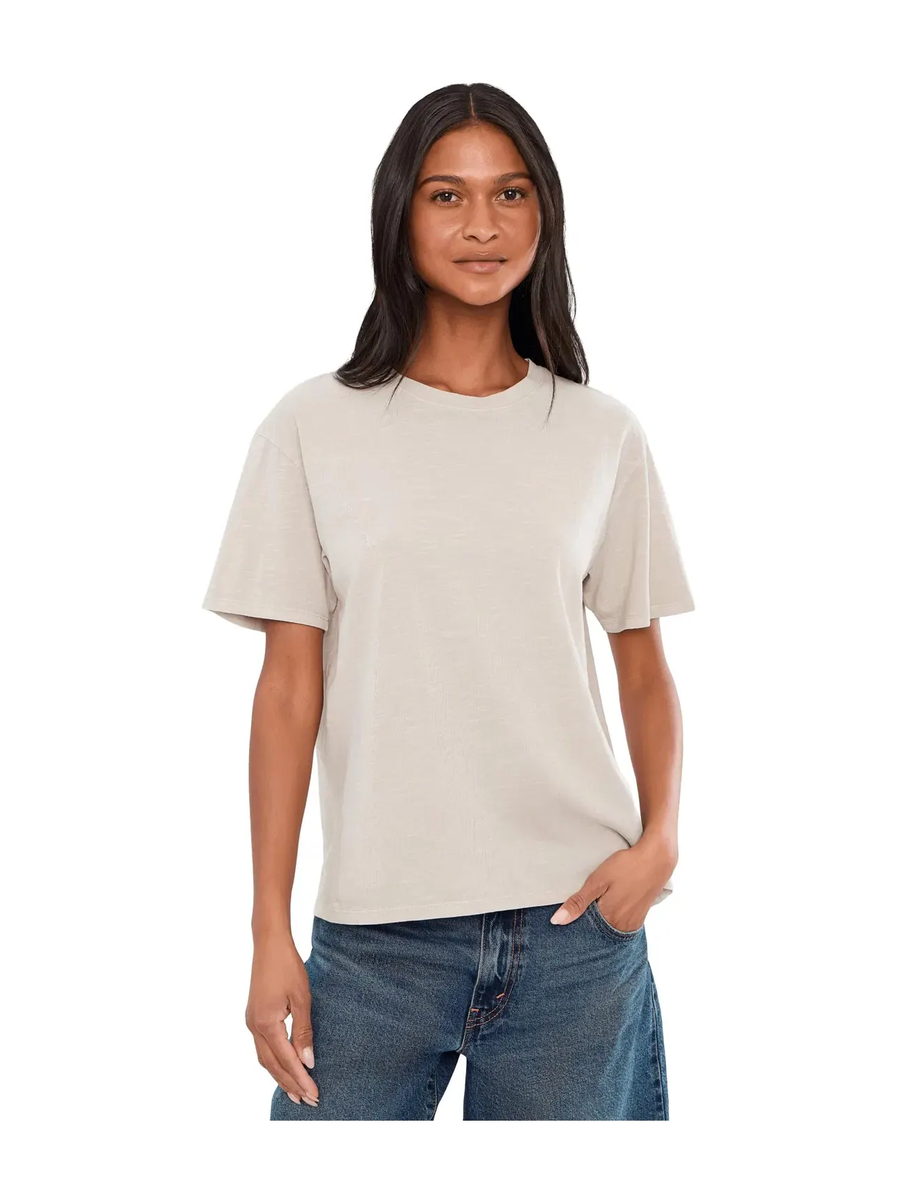 Футболка с коротким рукавом Louisa Boyfriend Splendid — изображение 1 из 5, бежевый