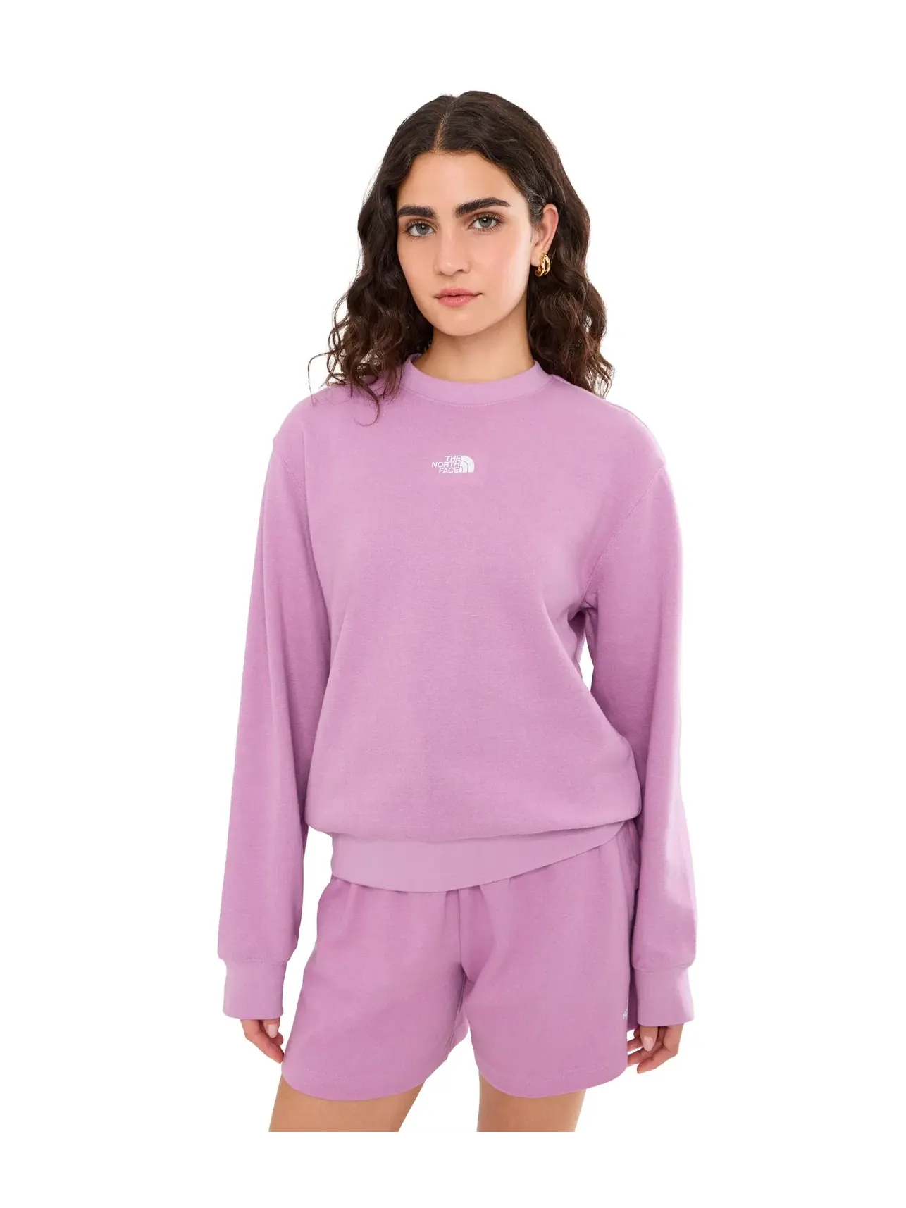 Свитшот TNF Double Knit Crew The North Face — изображение 1 из 5, фиолетовый