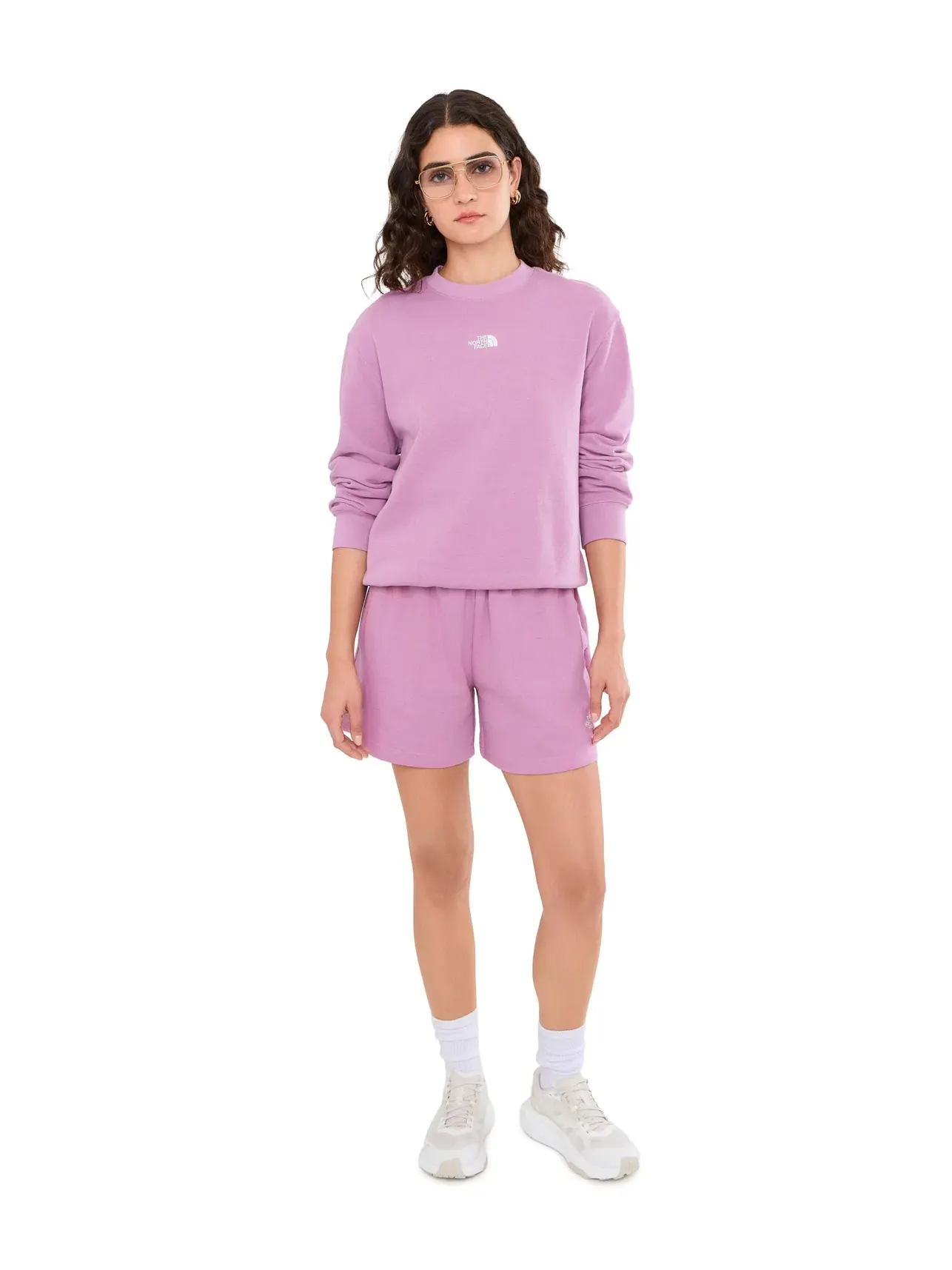 Свитшот TNF Double Knit Crew The North Face — изображение 2 из 5, фиолетовый