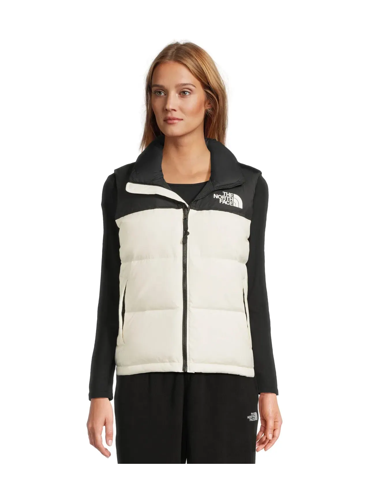 Жилет 1996 Retro Nuptse Vest The North Face — изображение 1 из 5, белый/черный