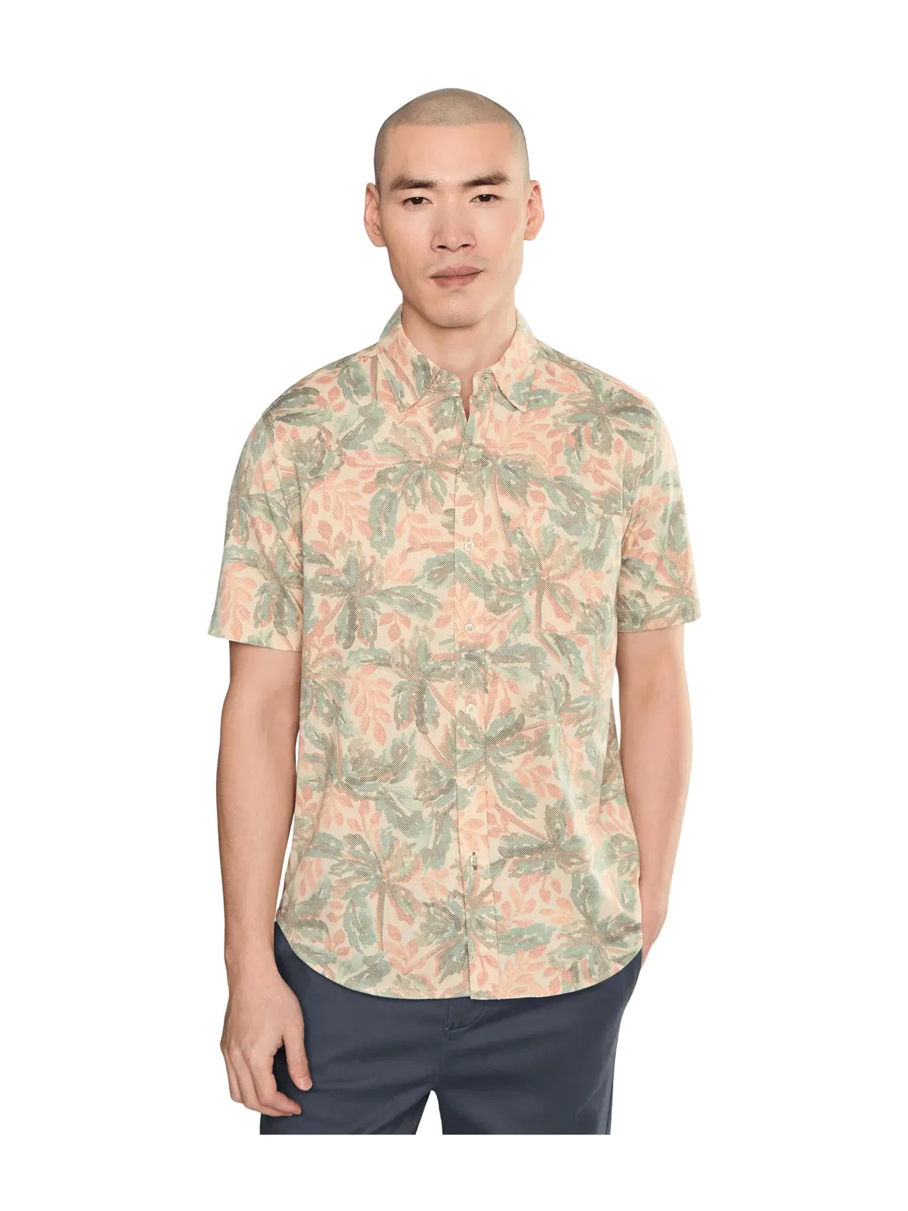 Рубашка с коротким рукавом San Lucio Sea Shade Tommy Bahama — изображение 1 из 5, серебристый