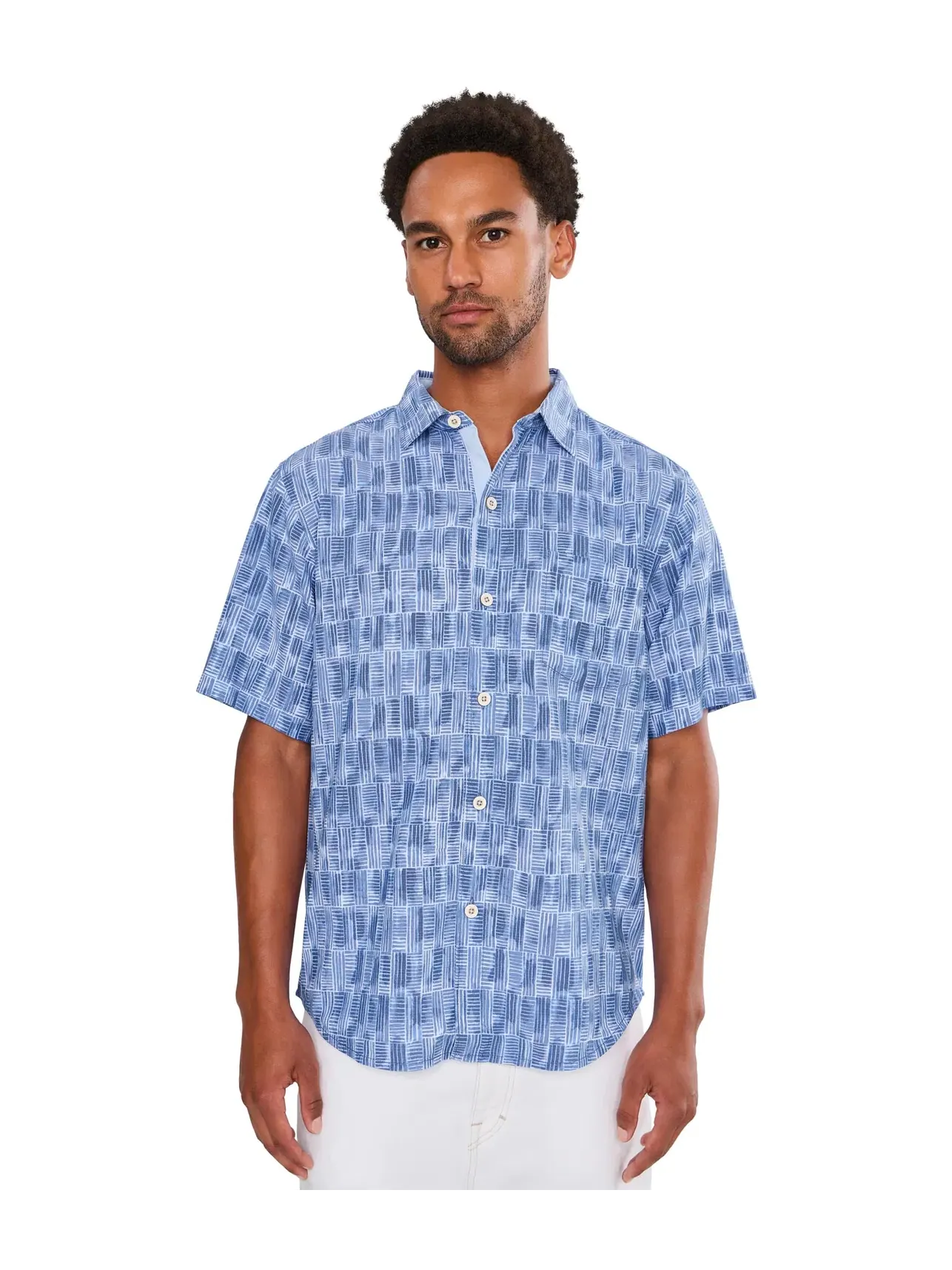 Рубашка Coastal Ease Geo Fades Tommy Bahama — изображение 1 из 5, синий