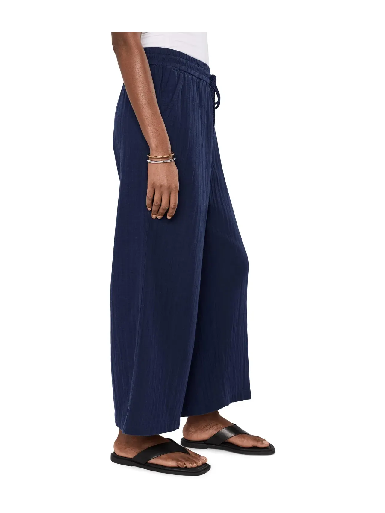 Брюки широкие-кроп из марли Gauze Hr Wide Leg Crop Tommy Bahama — изображение 3 из 5, берег