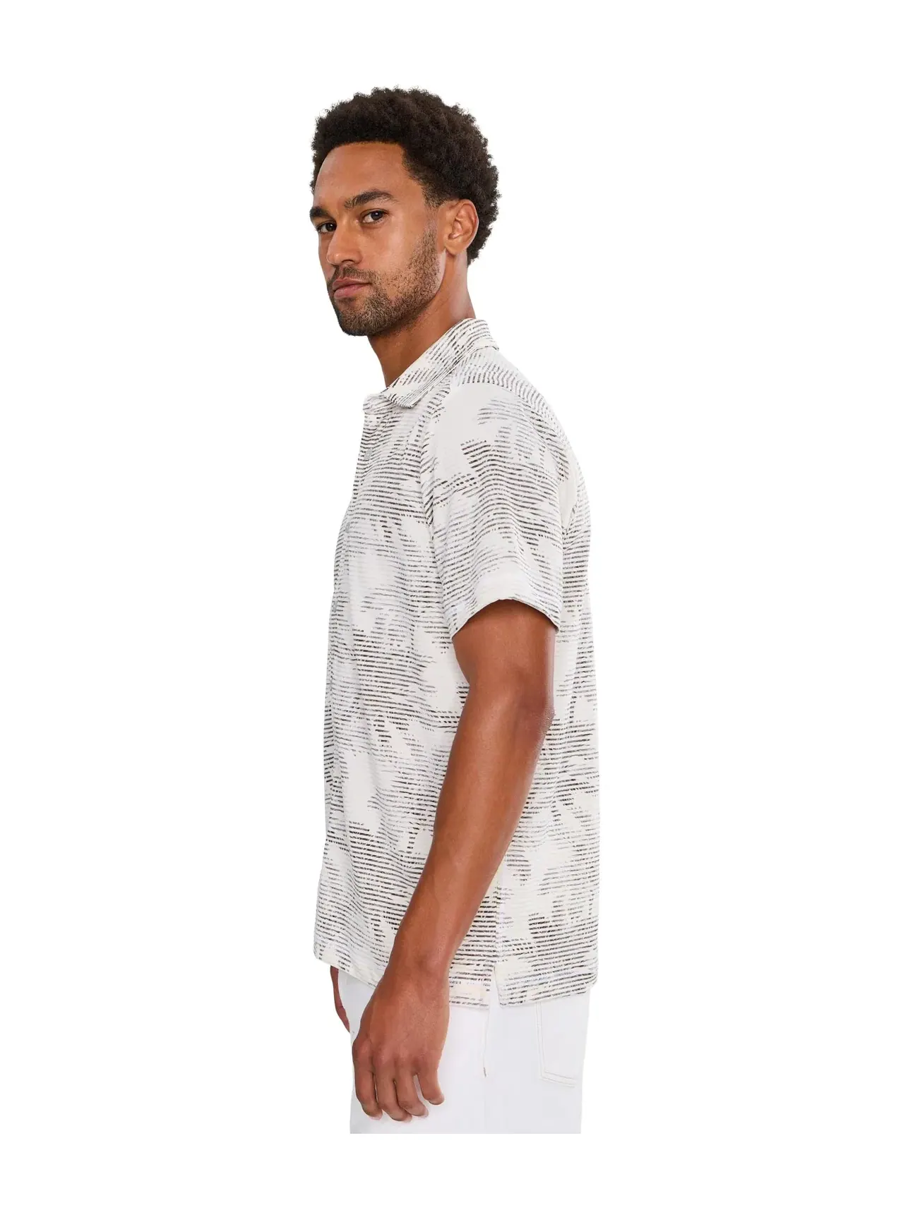 Рубашка Costa Wave Palm Rays Short Sleeve Camp Tommy Bahama — изображение 3 из 5, кокос