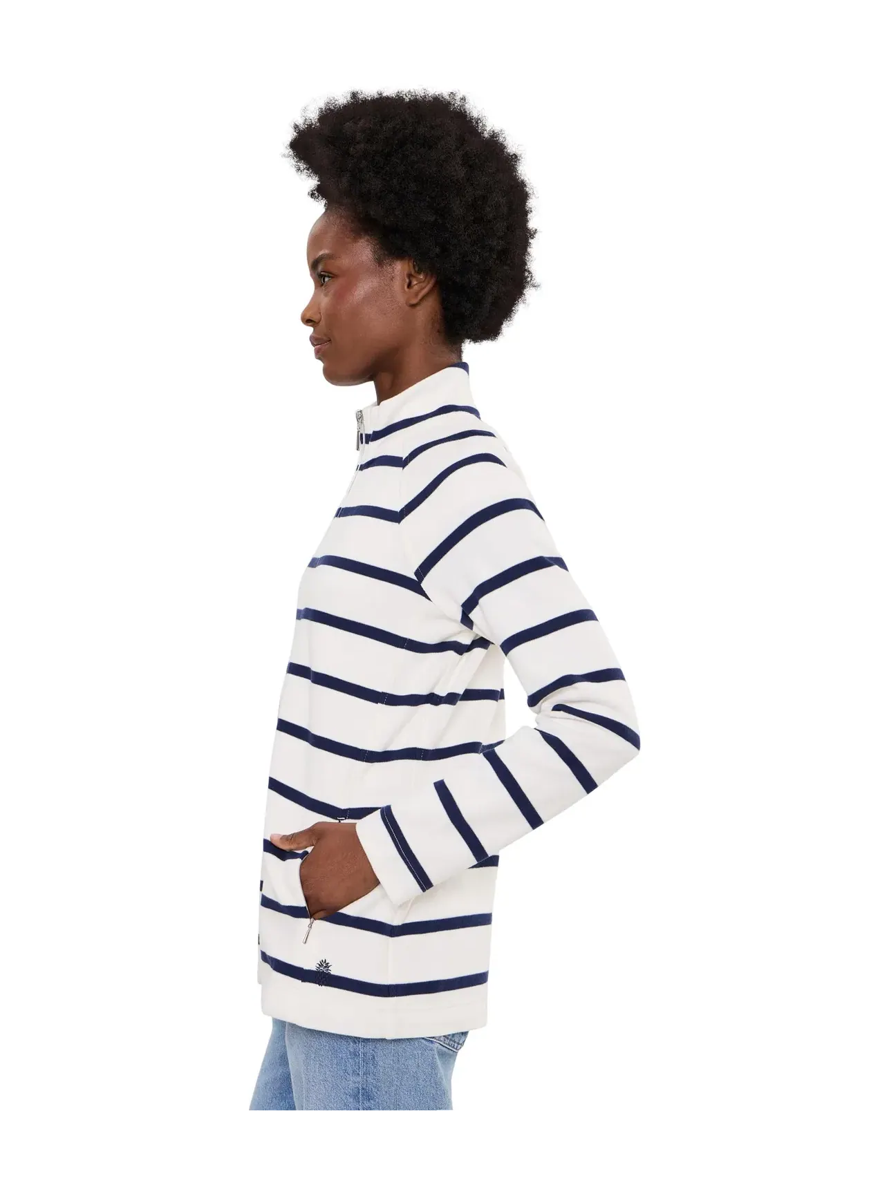 Толстовка на молнии Aruba Stripe Full Zip Tommy Bahama — изображение 3 из 5, кокос