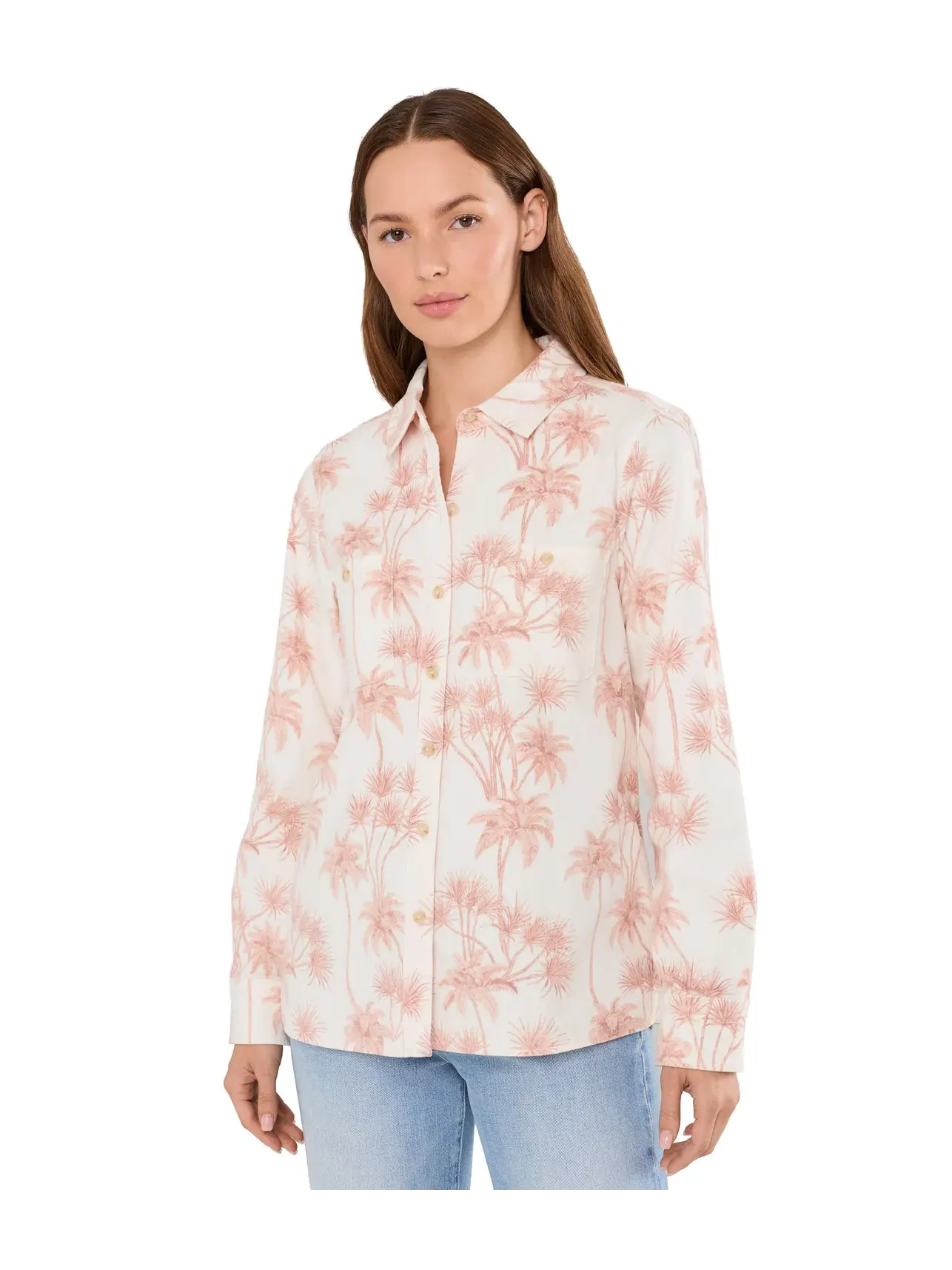 Рубашка Beachside Palms Cord Classic Tommy Bahama — изображение 1 из 5, кокос