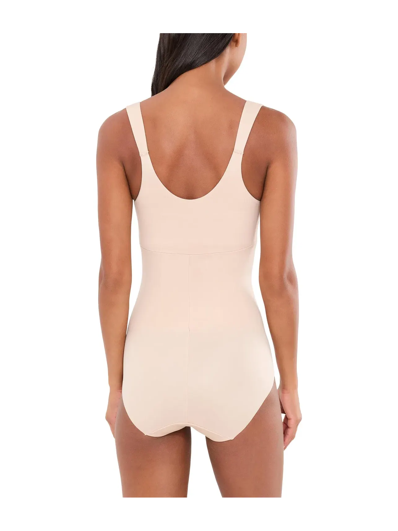Утягивающее боди с открытой чашкой Shape Away Open-Bust Shaping Bodysuit Tc — изображение 3 из 4, бежевый