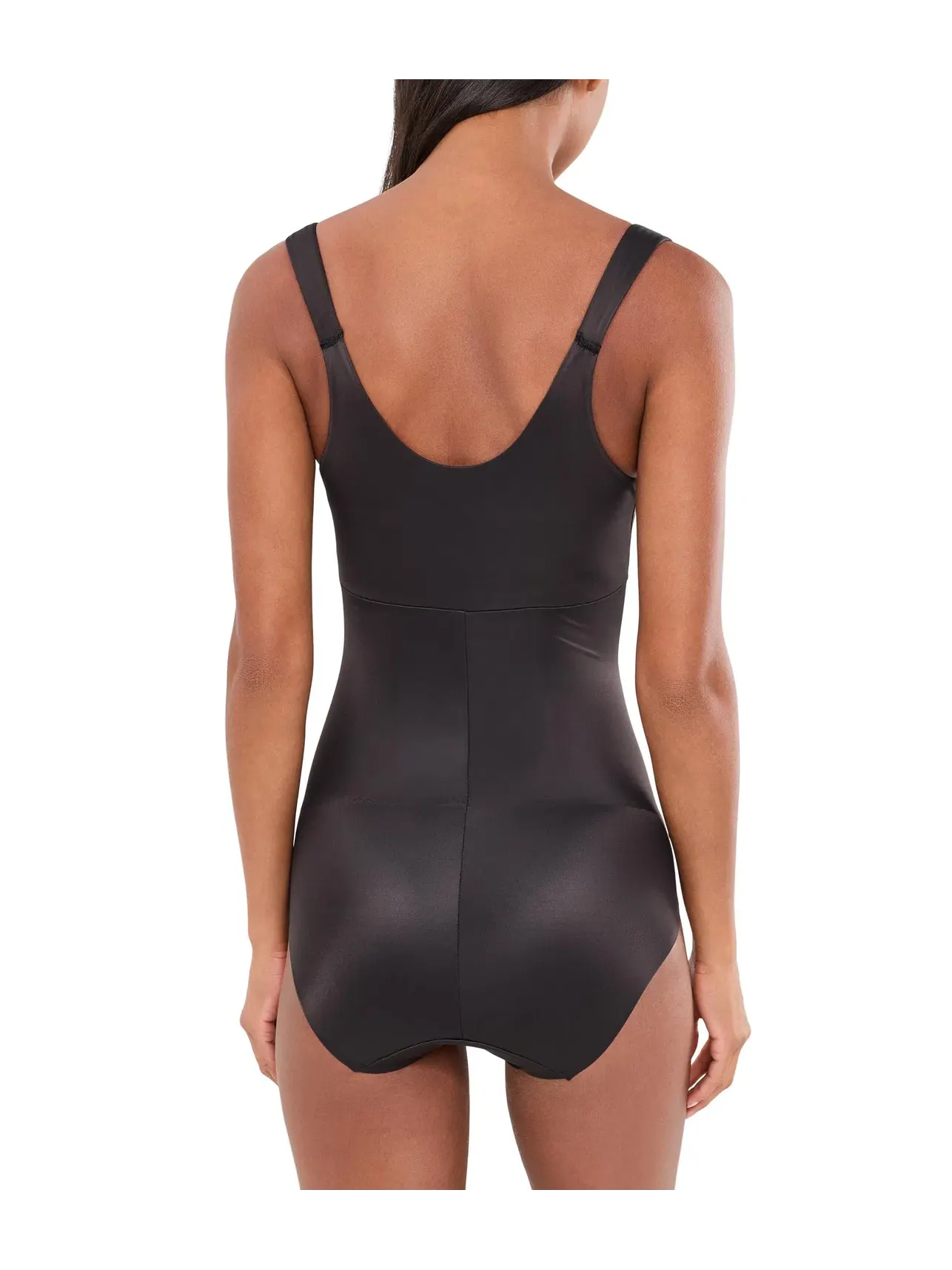 Утягивающее боди с открытой чашкой Shape Away Open-Bust Shaping Bodysuit Tc — изображение 3 из 4, черный
