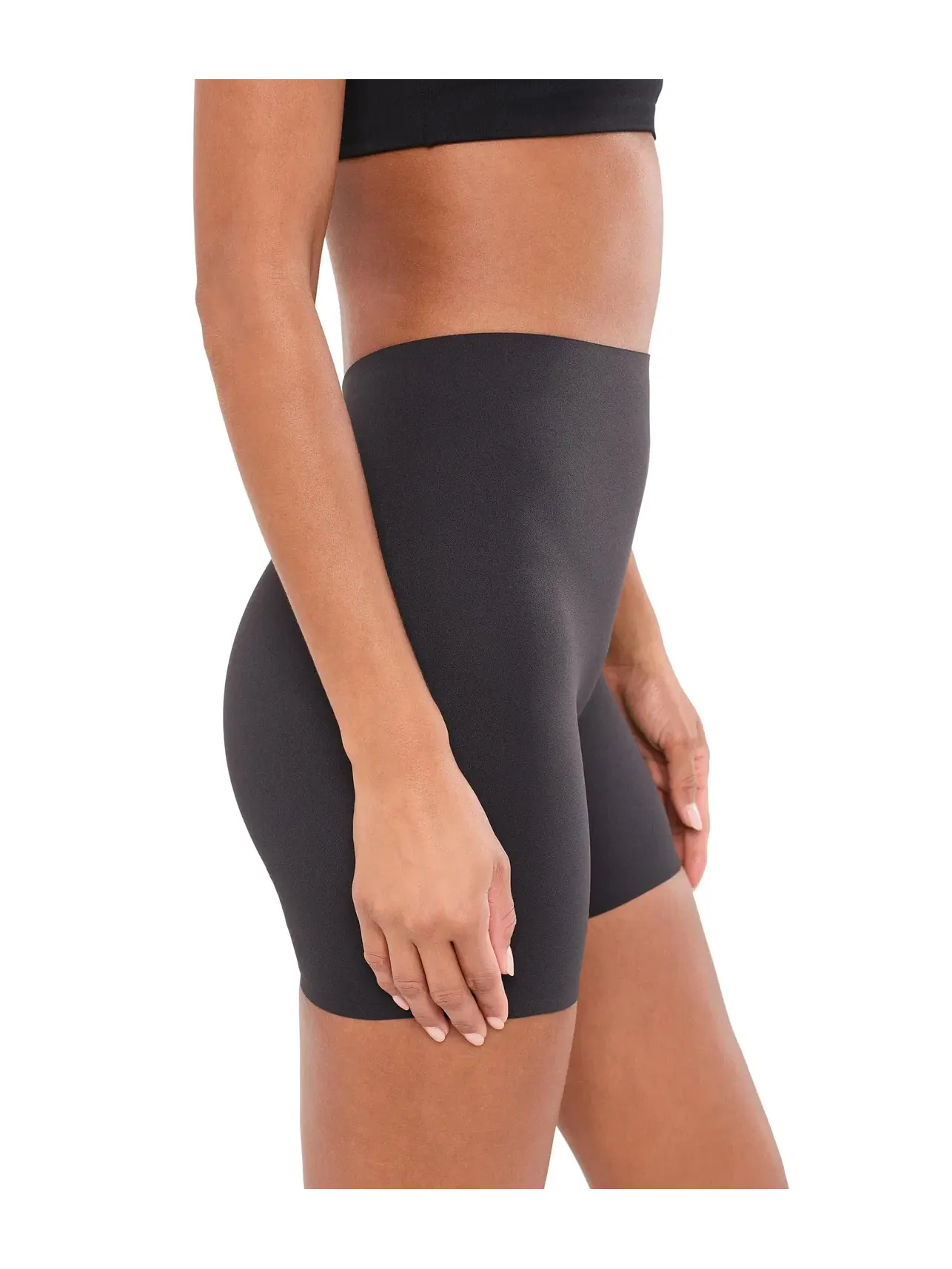 Утягивающие шорты до середины бедра Sleek Essentials Shaping Mid-Thigh Shorts Tc — изображение 2 из 4, черный