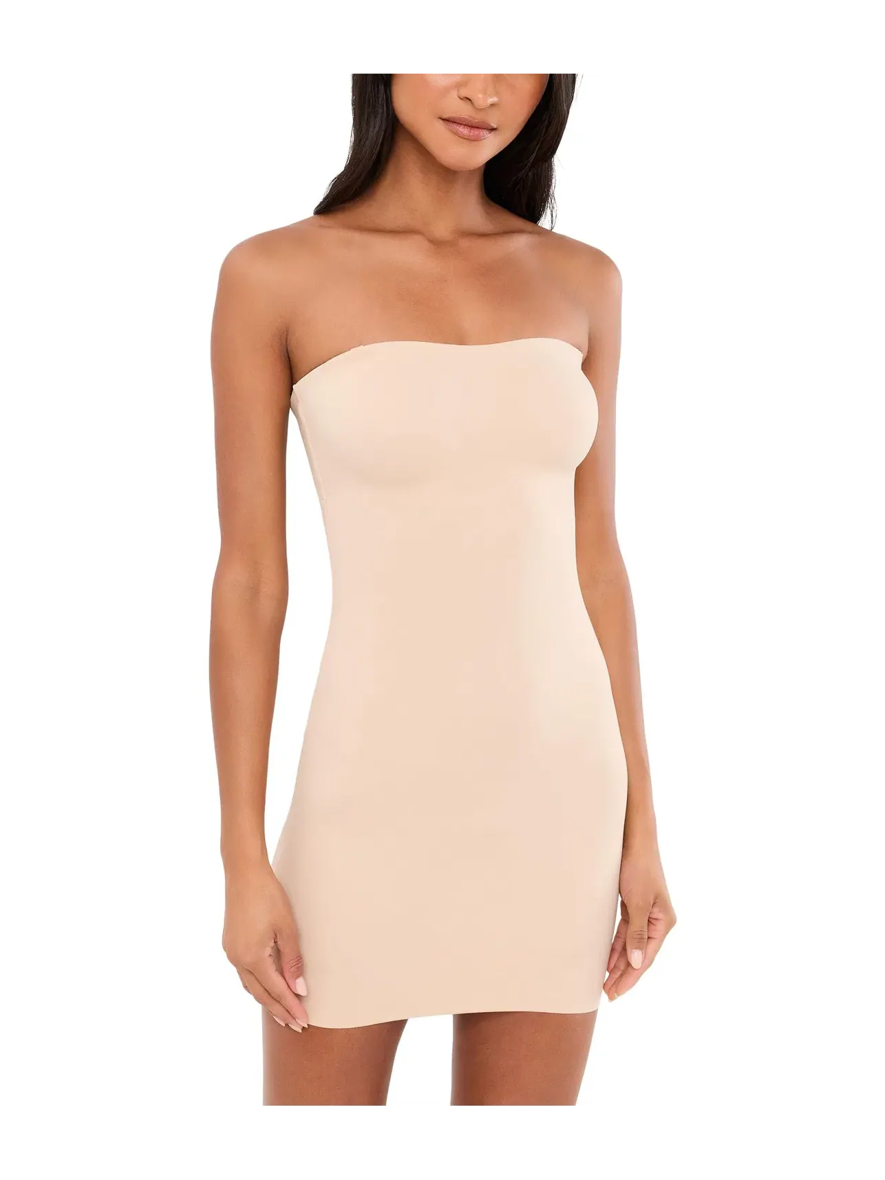 Утягивающий слип без бретелей Sleek Essentials Strapless Shaping Slip Tc — бежевый