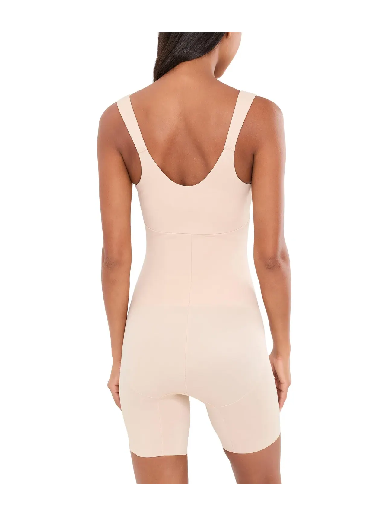 Утягивающий боди с открытой чашкой и стройнящими бедрами Shape Away Open Bust Thigh Slimmer Bodysuit Tc — изображение 3 из 4