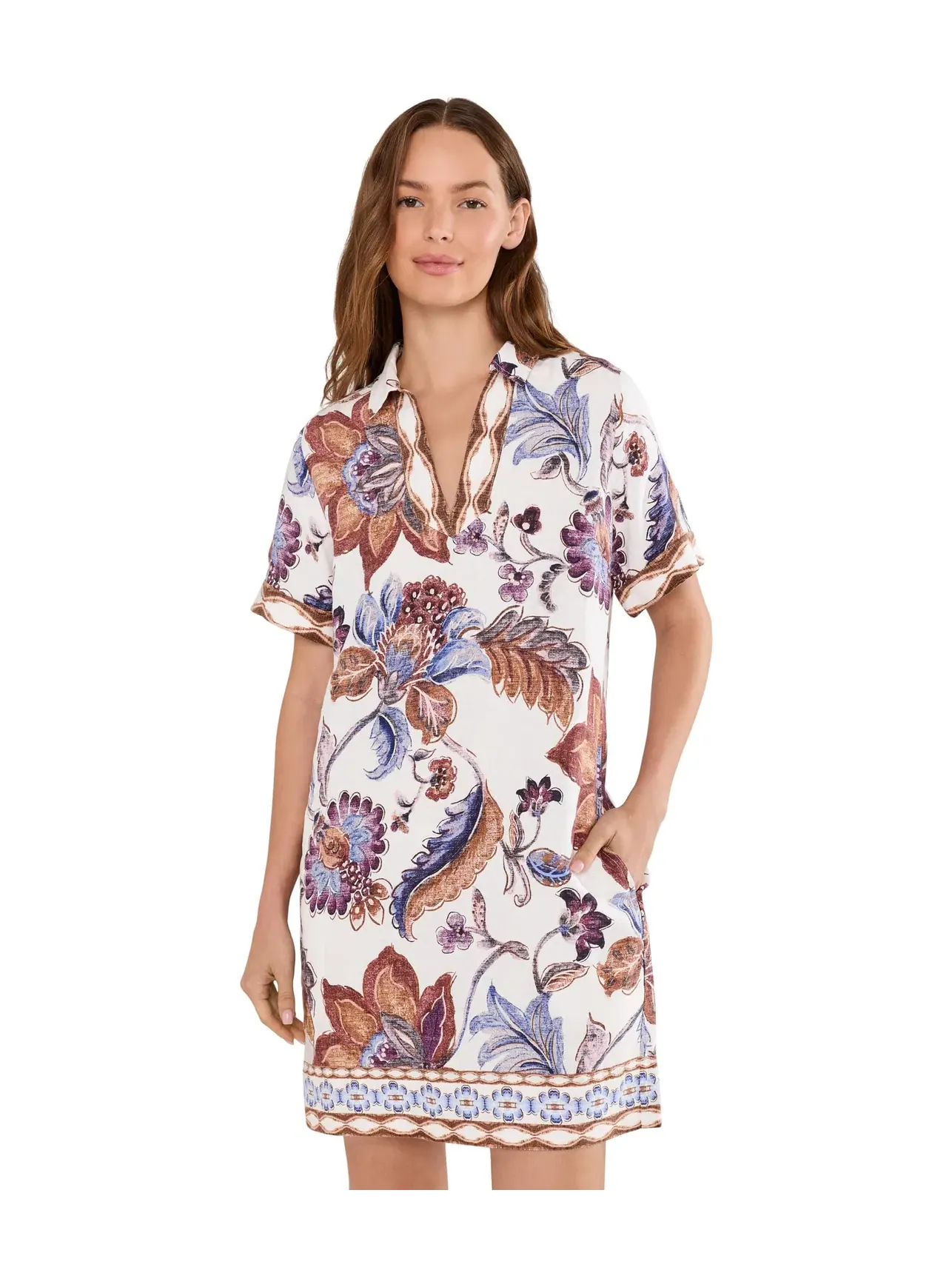 Платье-футляр с коротким рукавом Mesa Shores Tommy Bahama — изображение 1 из 5, кокос