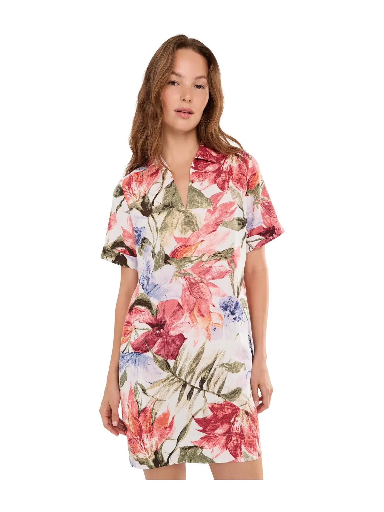 Платье-футляр с коротким рукавом Island Bloom Tommy Bahama — изображение 1 из 5, кокос