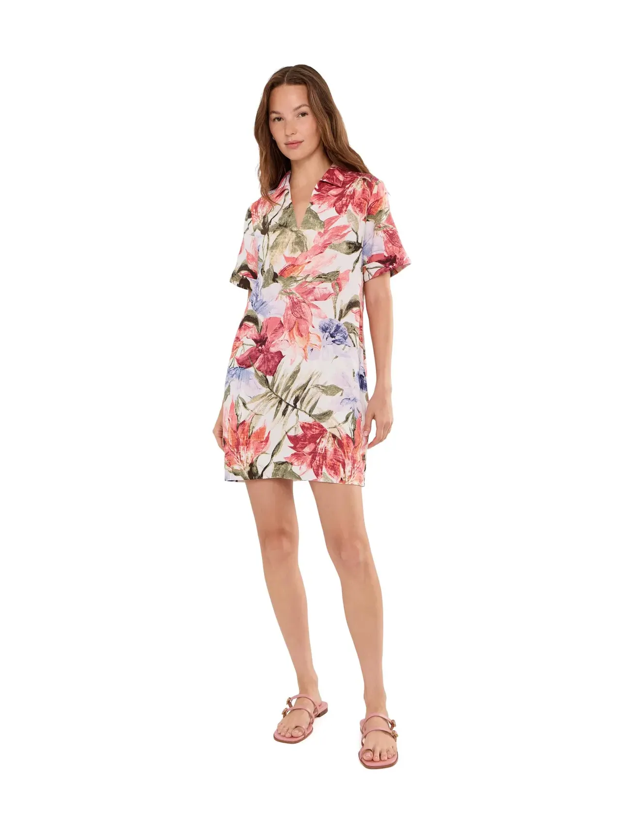 Платье-футляр с коротким рукавом Island Bloom Tommy Bahama — изображение 2 из 5, кокос