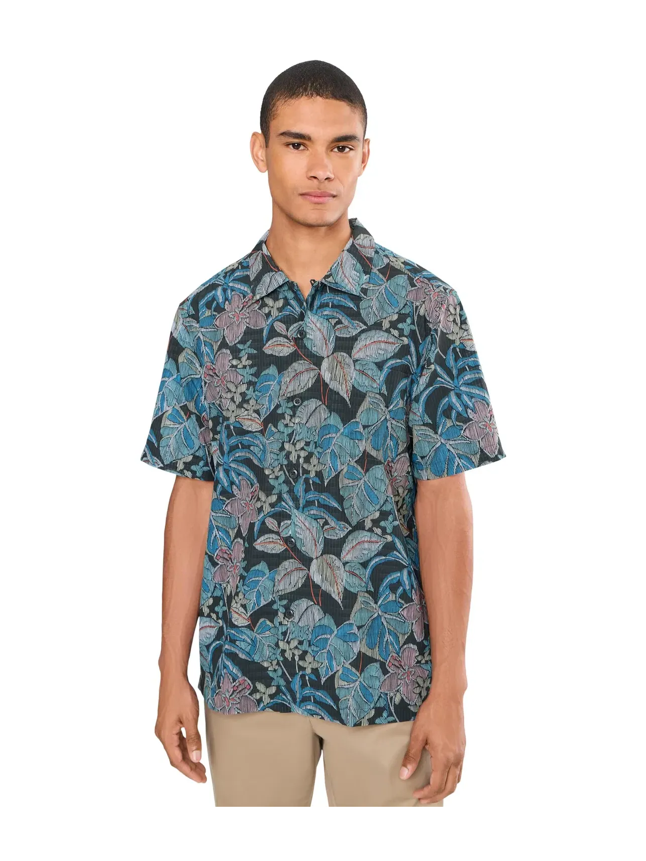 Рубашка Bahama Coast Midnight Fuego Tommy Bahama — изображение 1 из 5, серый