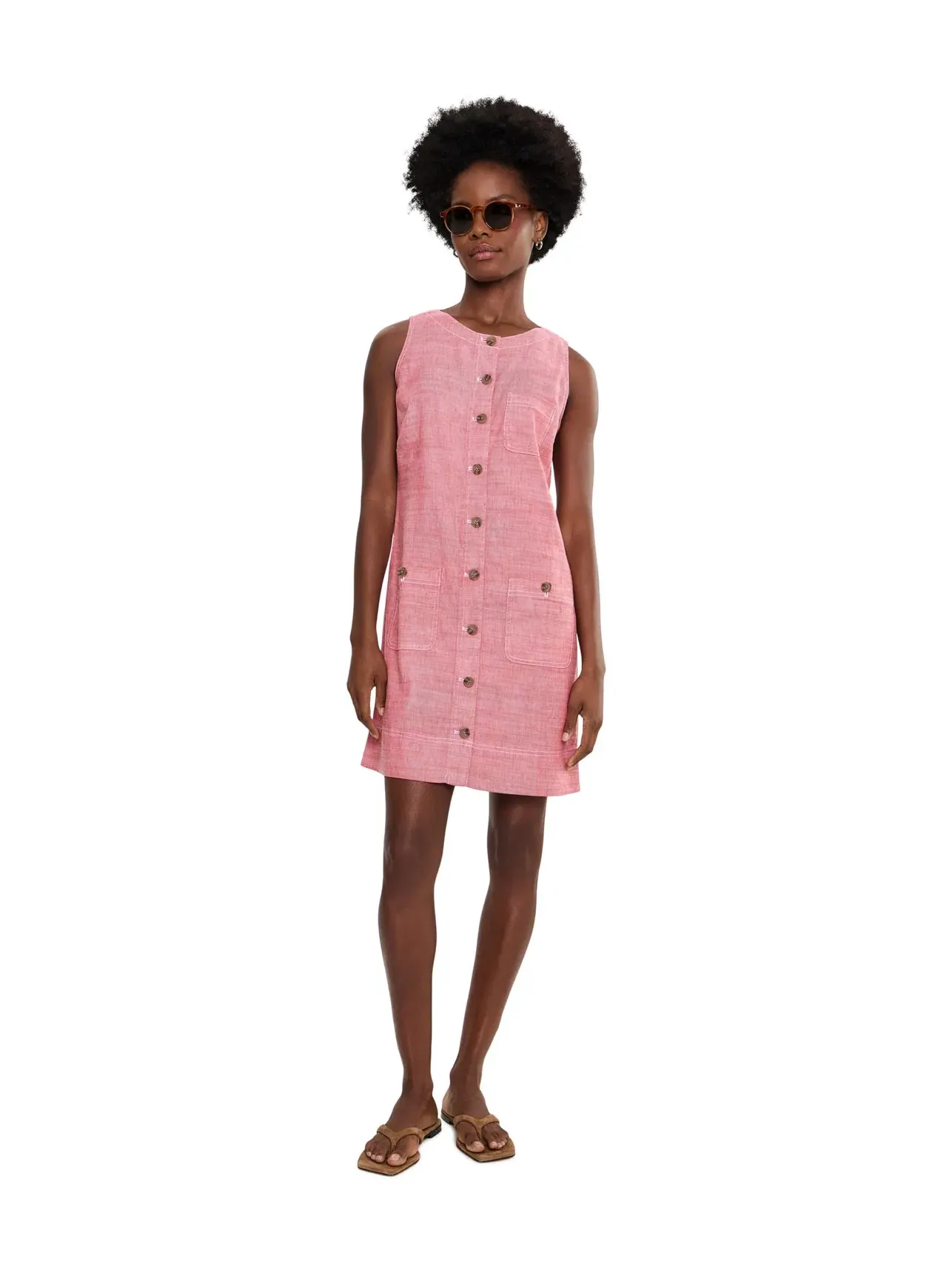 Платье Palm-A-Dora на пуговицах Tommy Bahama — изображение 2 из 5, коричневый