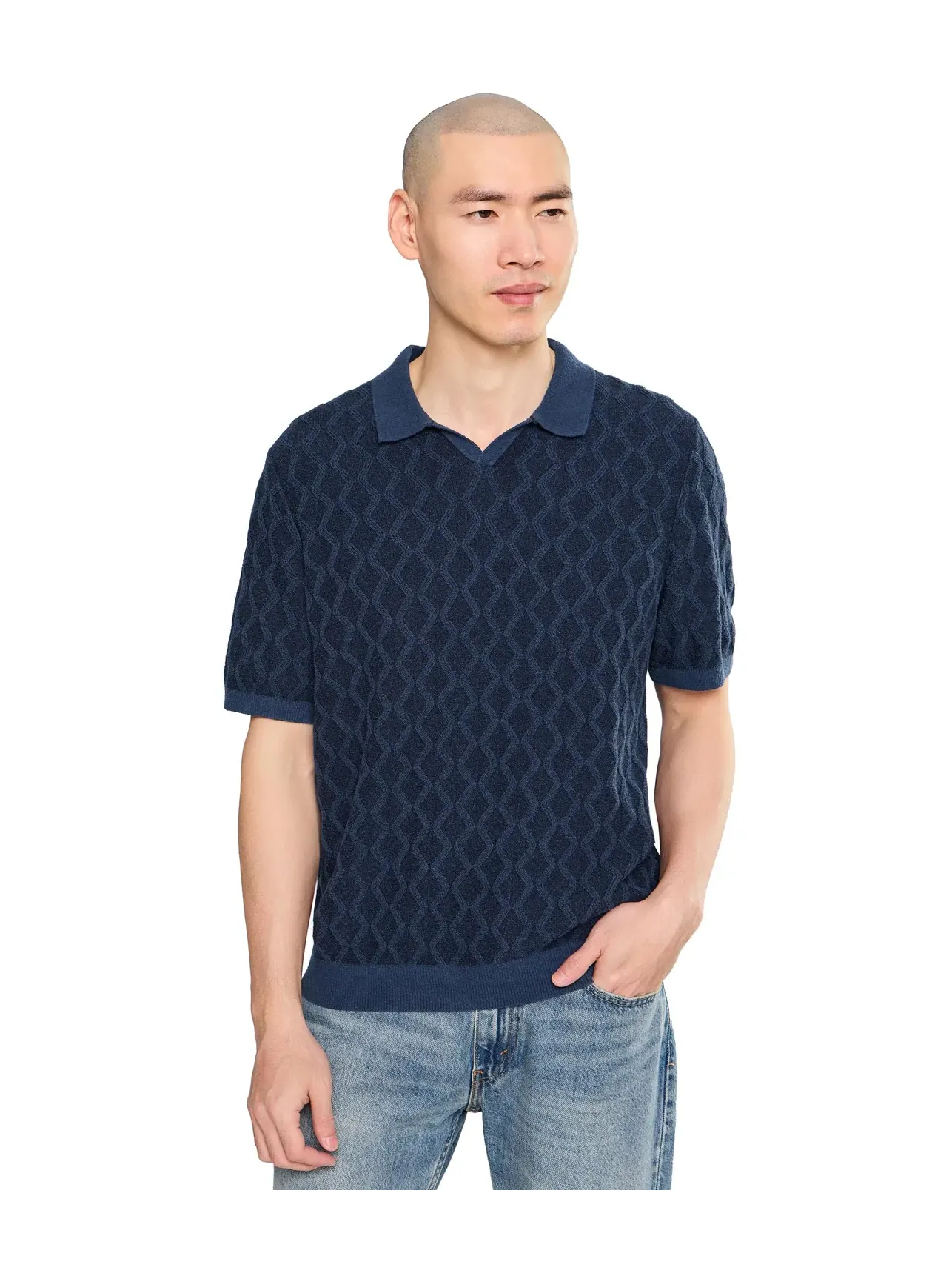 Футболка-поло с коротким рукавом Ocean Waters Tommy Bahama — изображение 1 из 5, синий