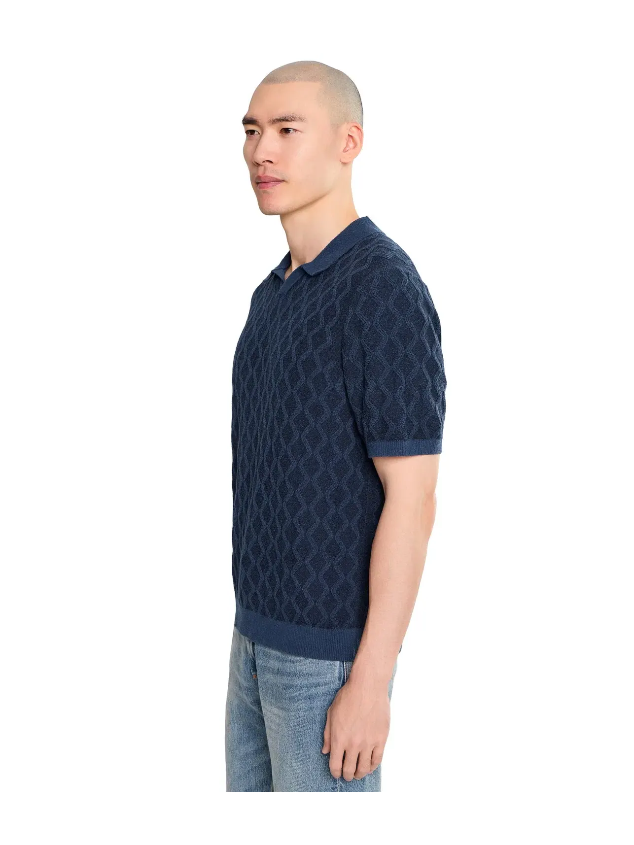 Футболка-поло с коротким рукавом Ocean Waters Tommy Bahama — изображение 3 из 5, синий