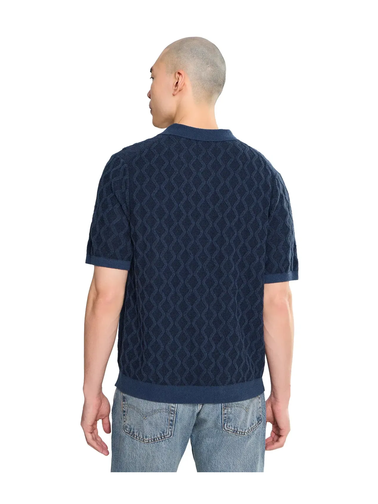 Футболка-поло с коротким рукавом Ocean Waters Tommy Bahama — изображение 4 из 5, синий